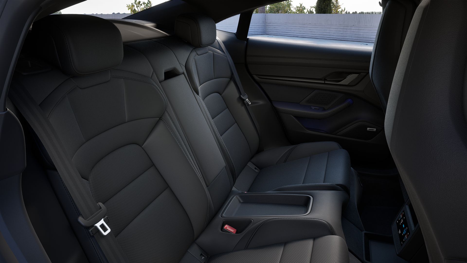 Interior view of Taycan 4S Black Edition