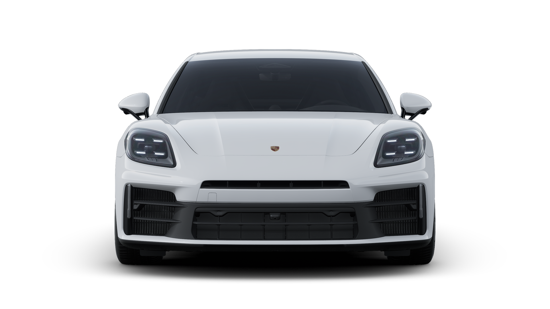 Exterior view of Panamera 4 showing the front of the car