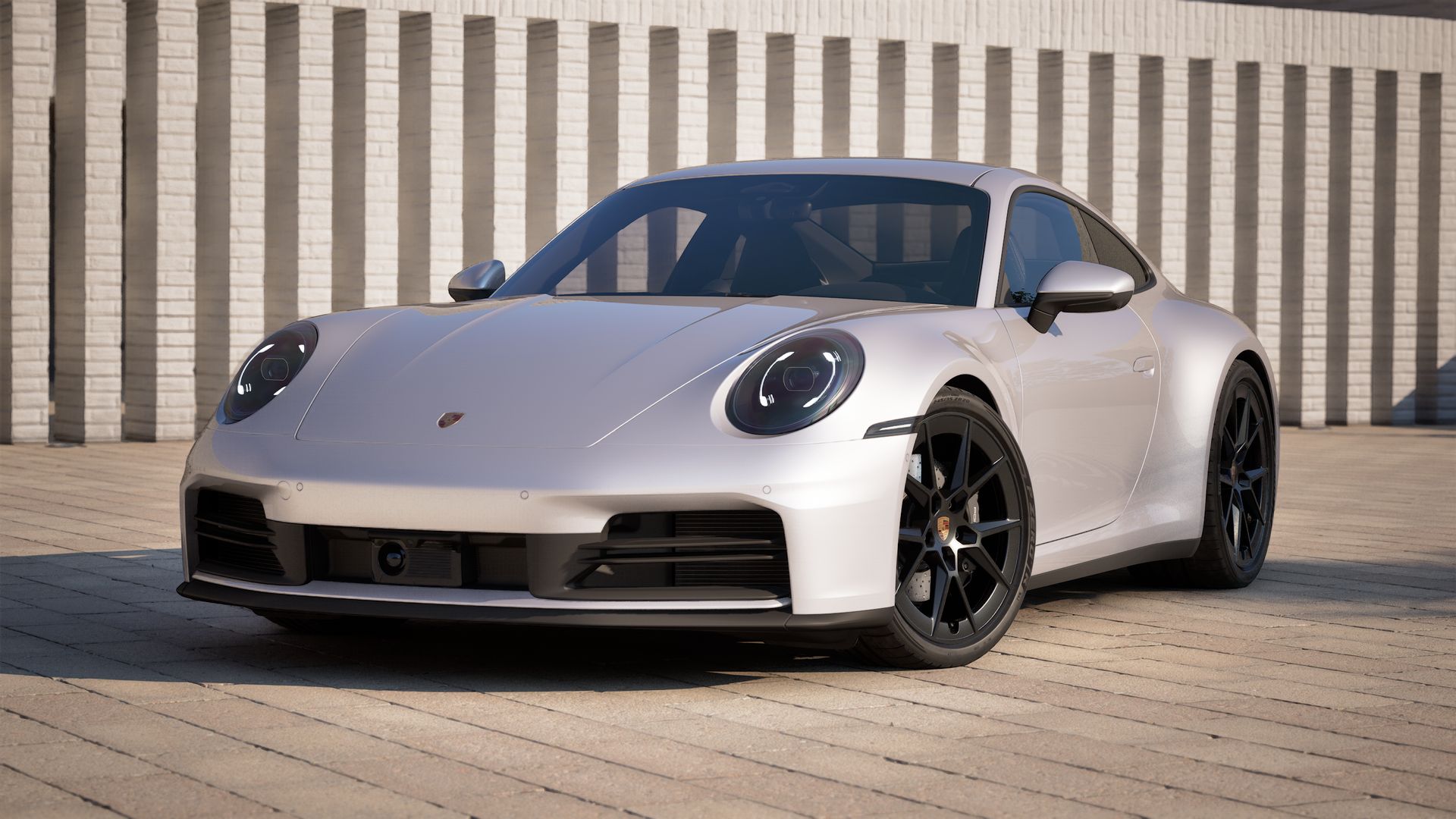 フロントと左サイドを示す 911 Carrera の外観。