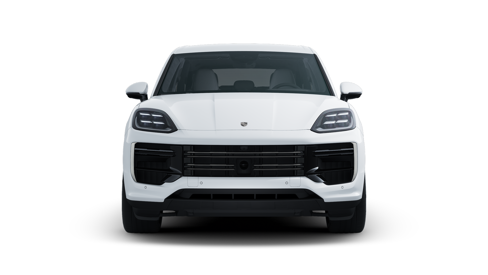 Cayenne Turbo E-Hybrid 、車体前部を示す外観。