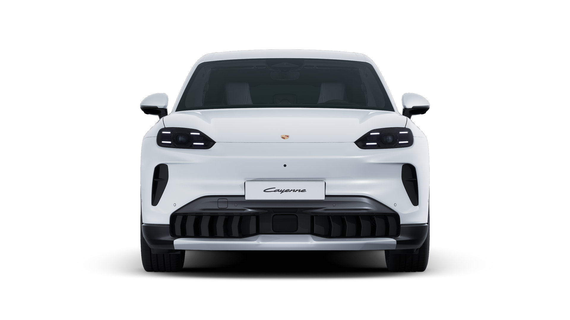 Cayenne S Electric 、車体前部を示す外観。
