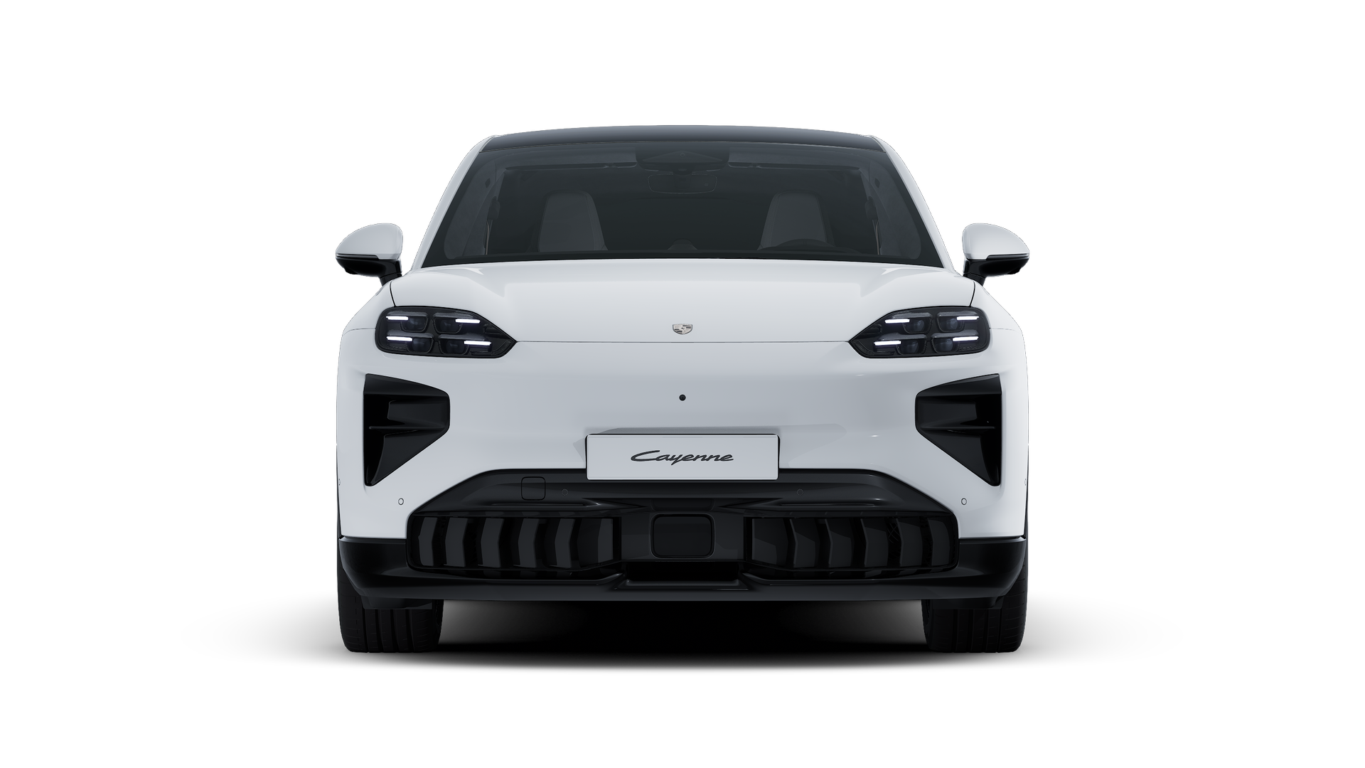 Cayenne Turbo Coupé Electric의 익스테리어 전면 뷰