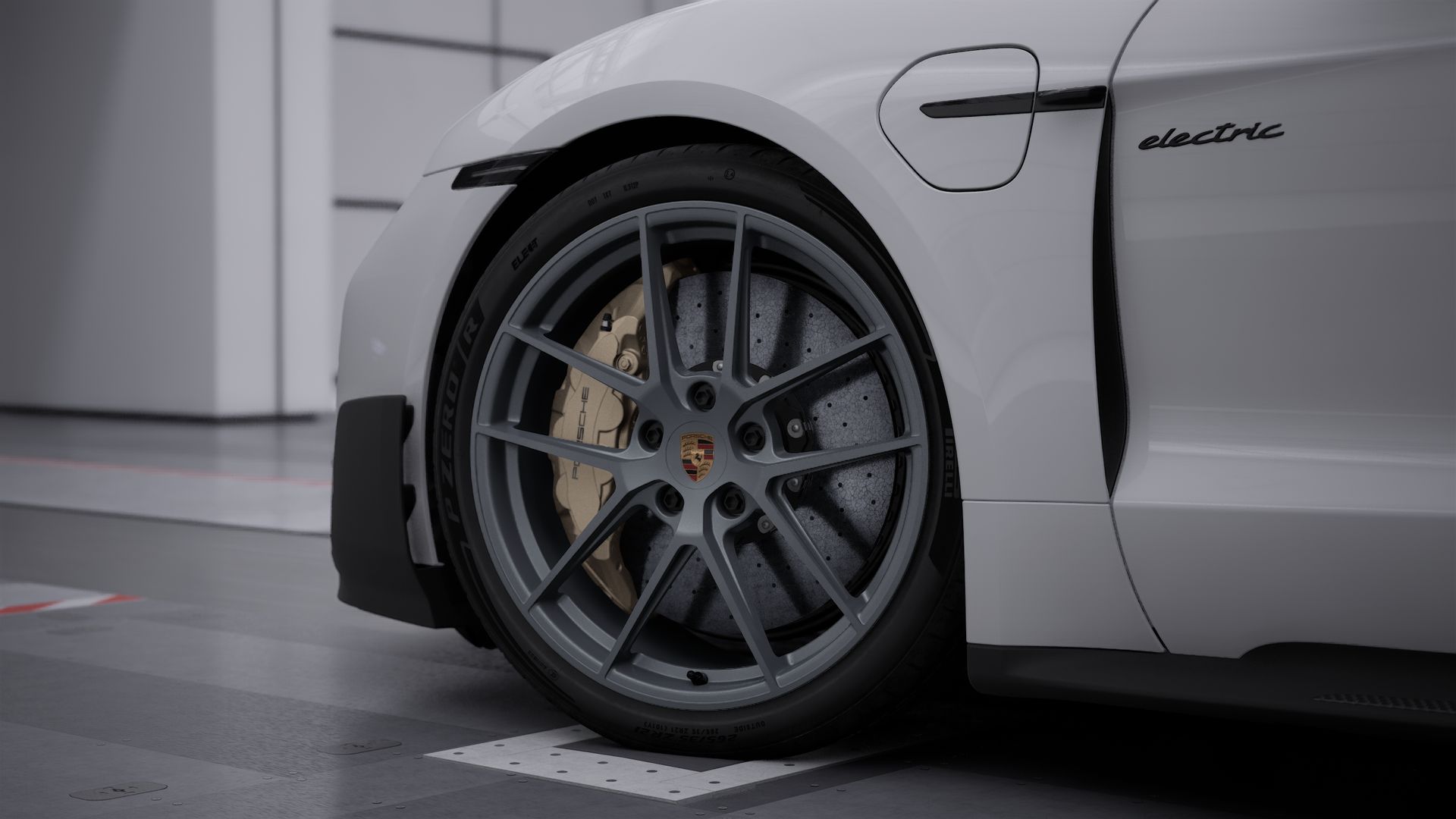 Exterior view of Taycan Turbo GT