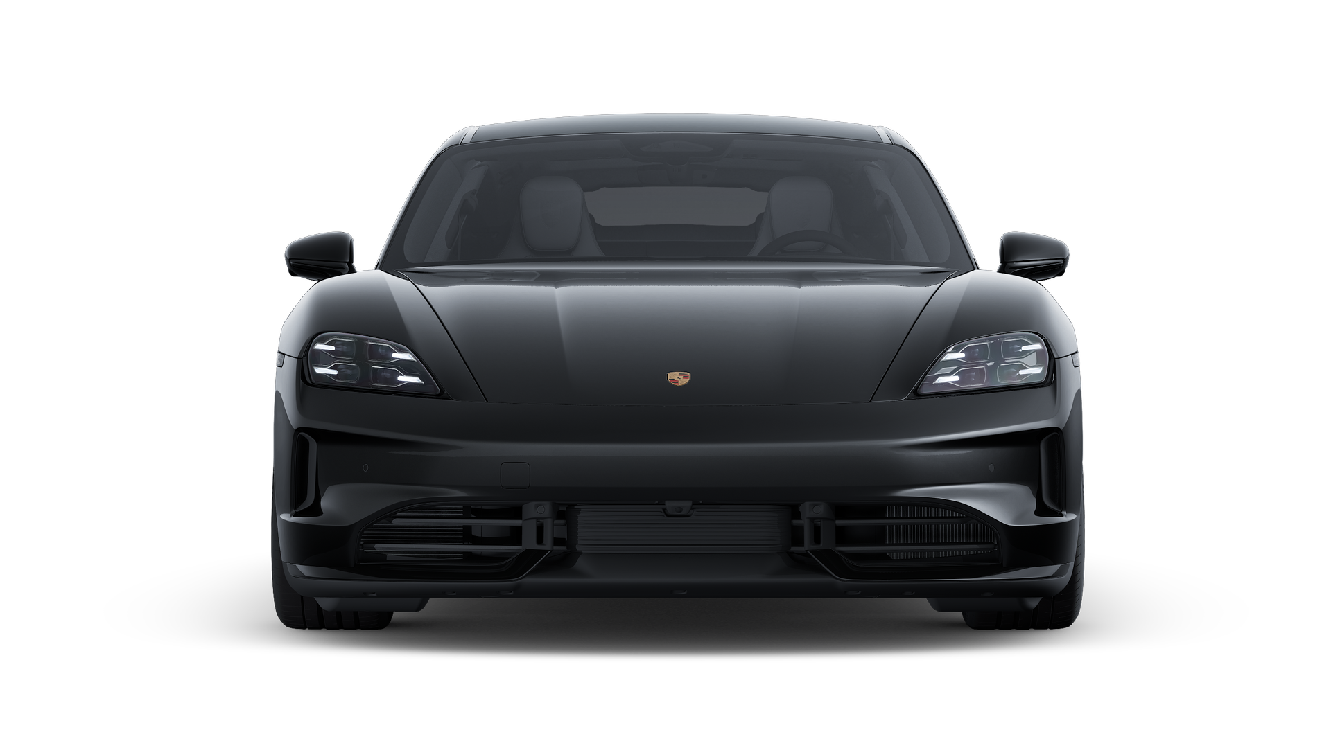 Exterior view of Taycan 4 Black Edition showing the front of the car