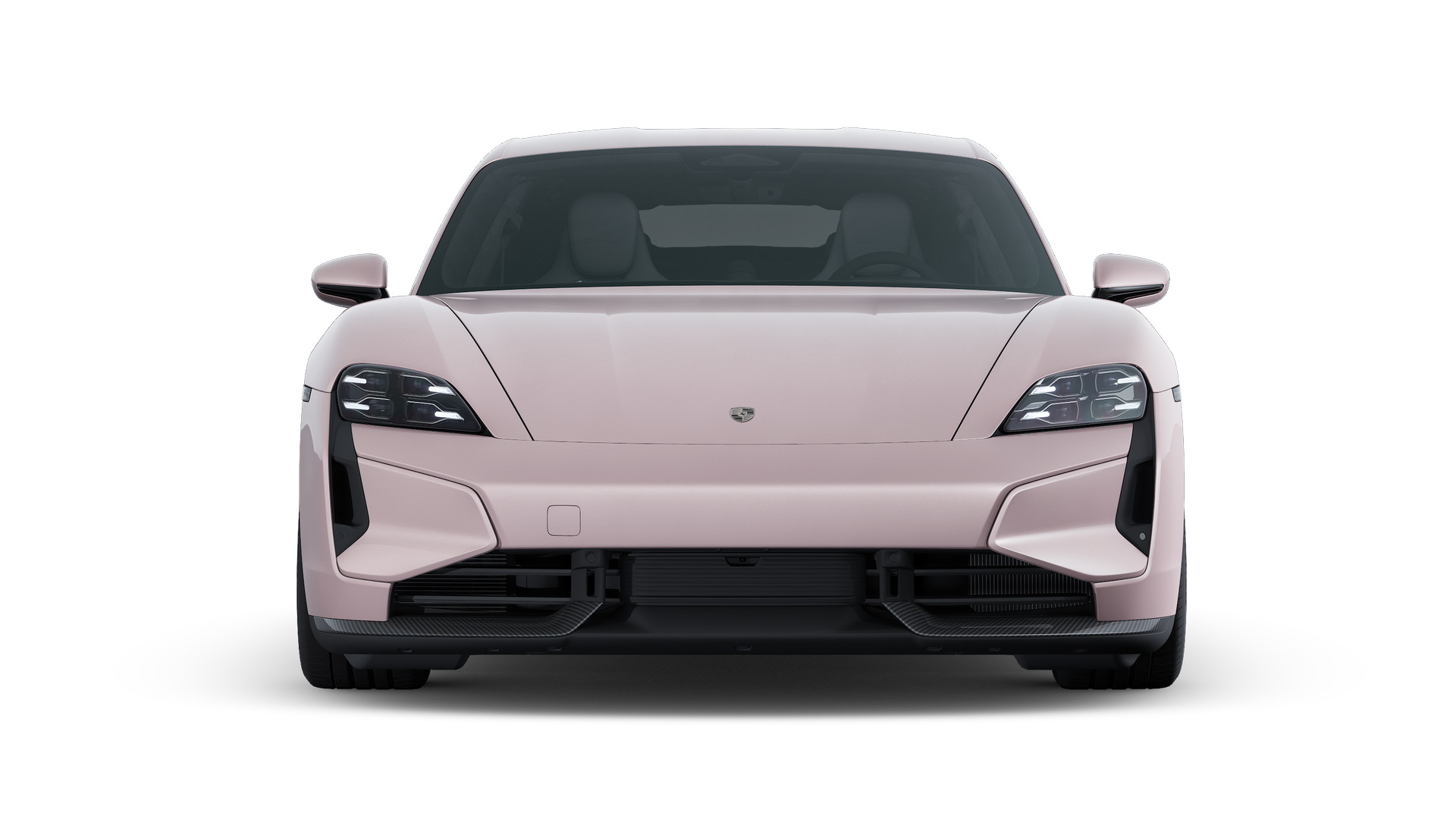 Išorinis Taycan Turbo S vaizdas, rodantis automobilio priekį