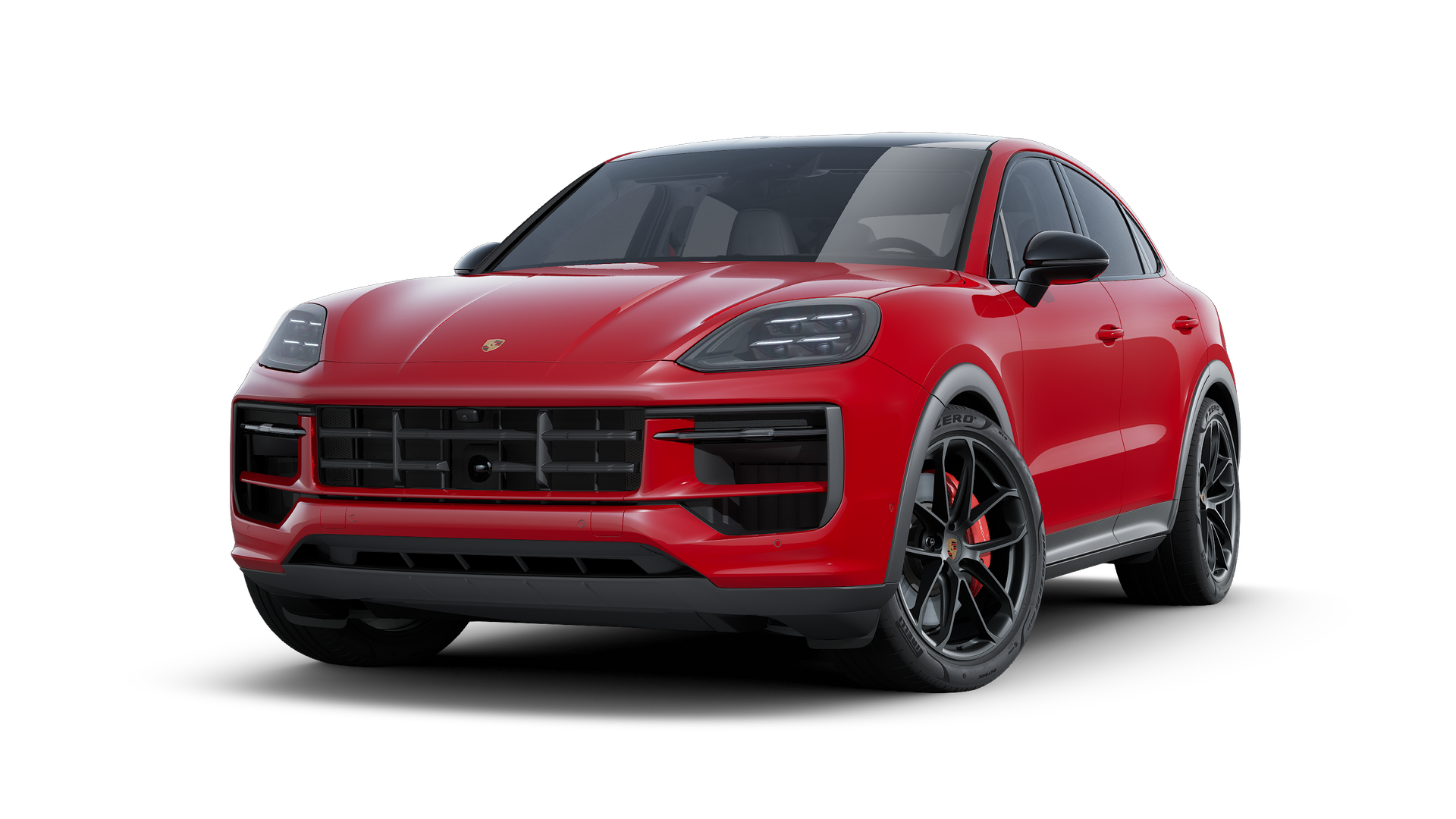 Außenansicht von Cayenne S Coupé mit der Vorderseite und der linken Seite des Fahrzeugs