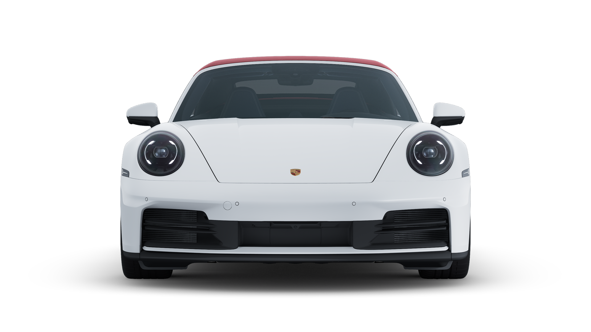 Exterior view of 911 Carrera Cabriolet showing the front of the car