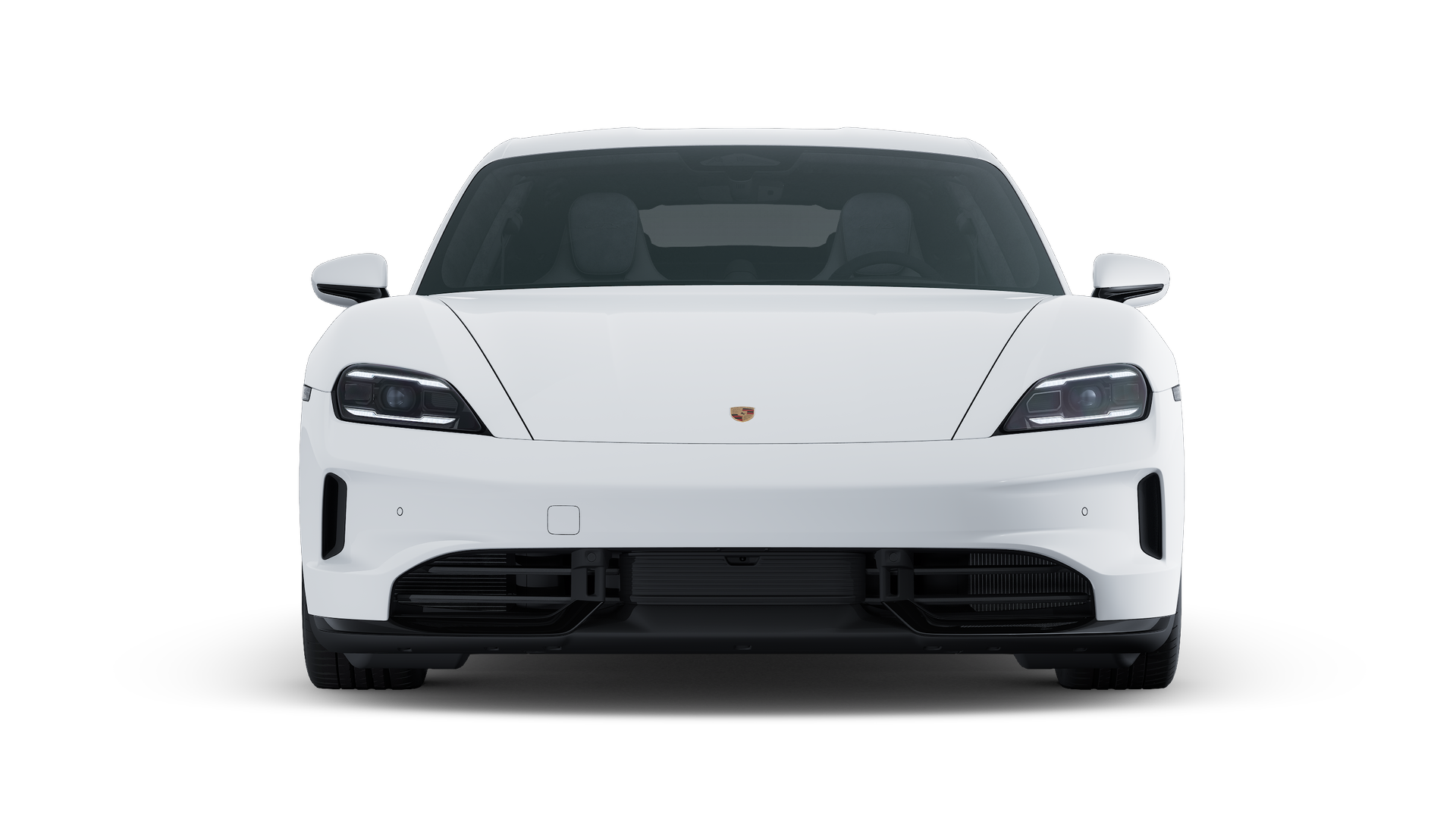 Vue extérieure de Taycan GTS montrant l'avant de la voiture