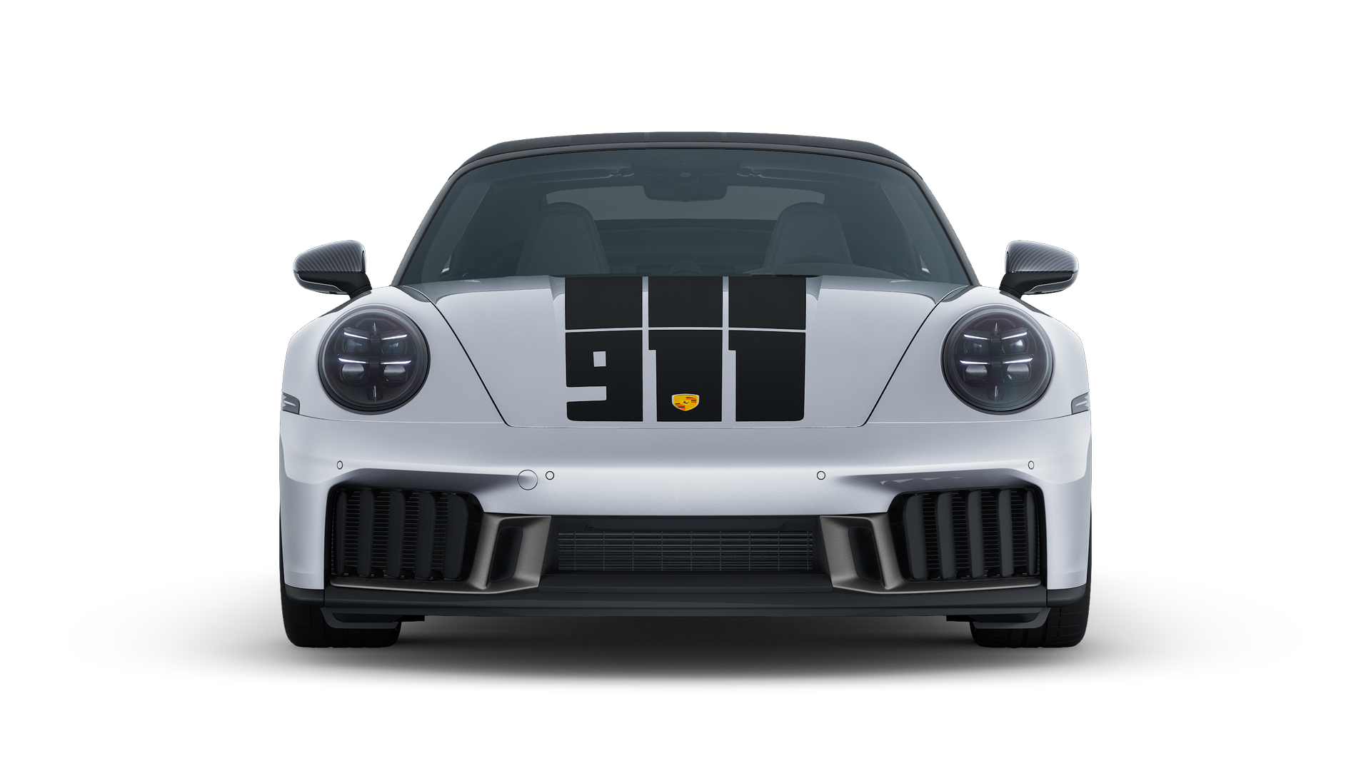 Exterior view of 911 Spirit 70 showing the front of the car