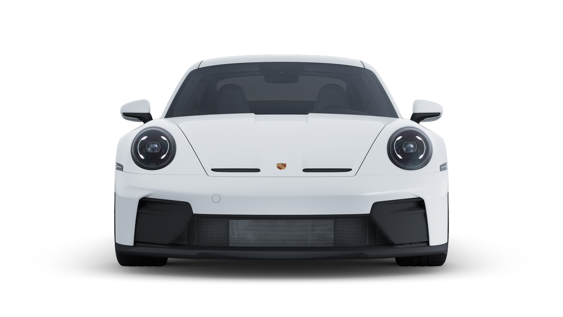 Buitenaanzicht van 911 GT3 with Touring Package met de voorkant van de auto