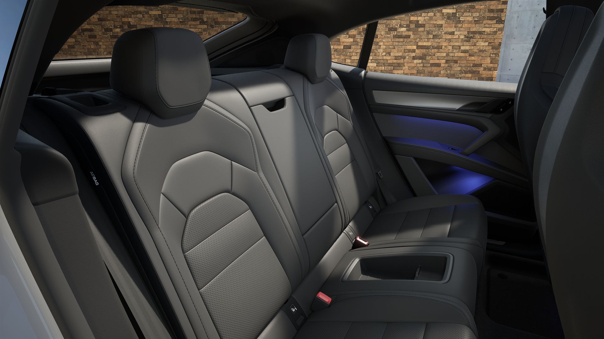 Binnenaanzicht van Cayenne Coupé Electric