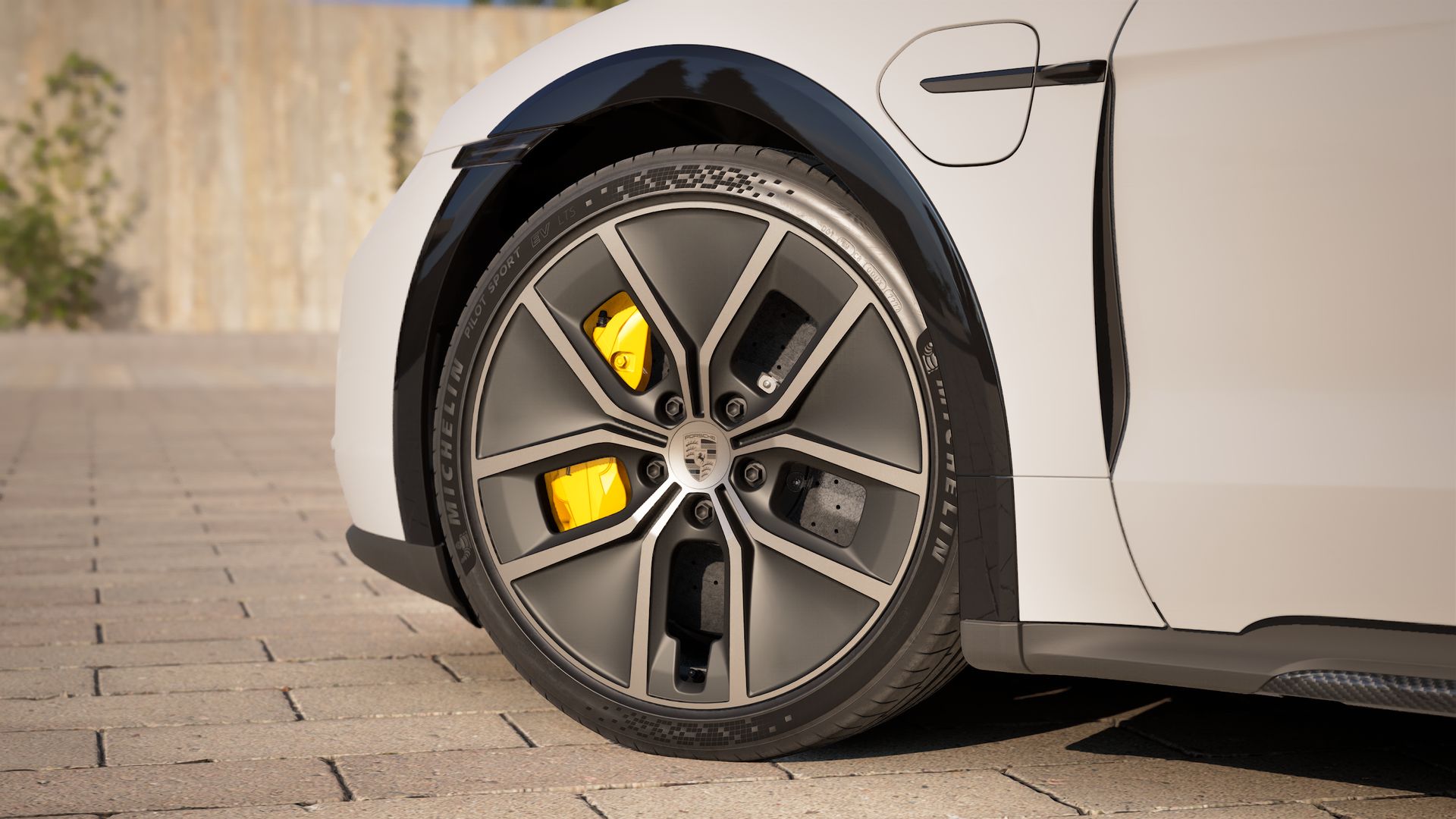 Buitenaanzicht van Taycan Turbo S Cross Turismo