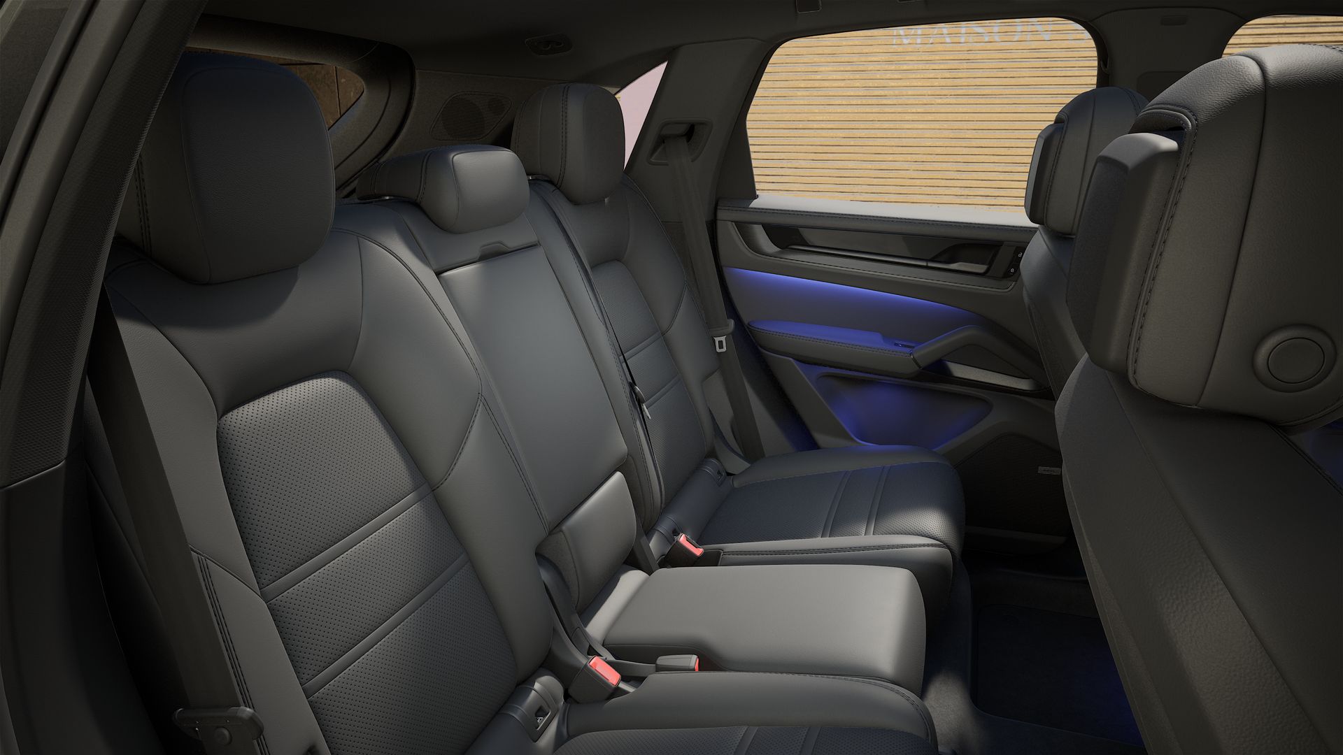 Innvendig visning av Cayenne Black Edition