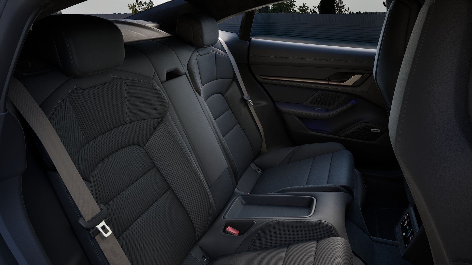 Interior view of Taycan Turbo