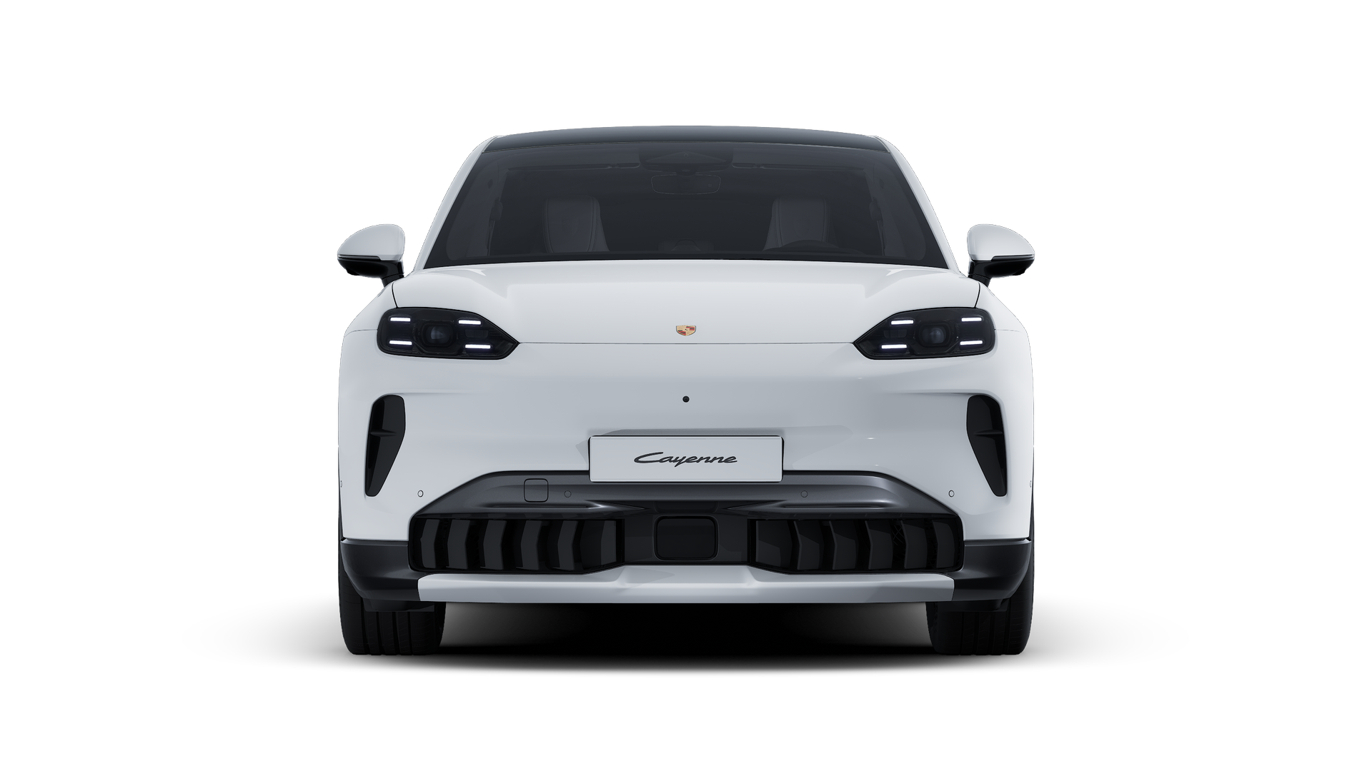 Vista exterior de Cayenne S Coupé Electric mostrando la parte delantera del coche