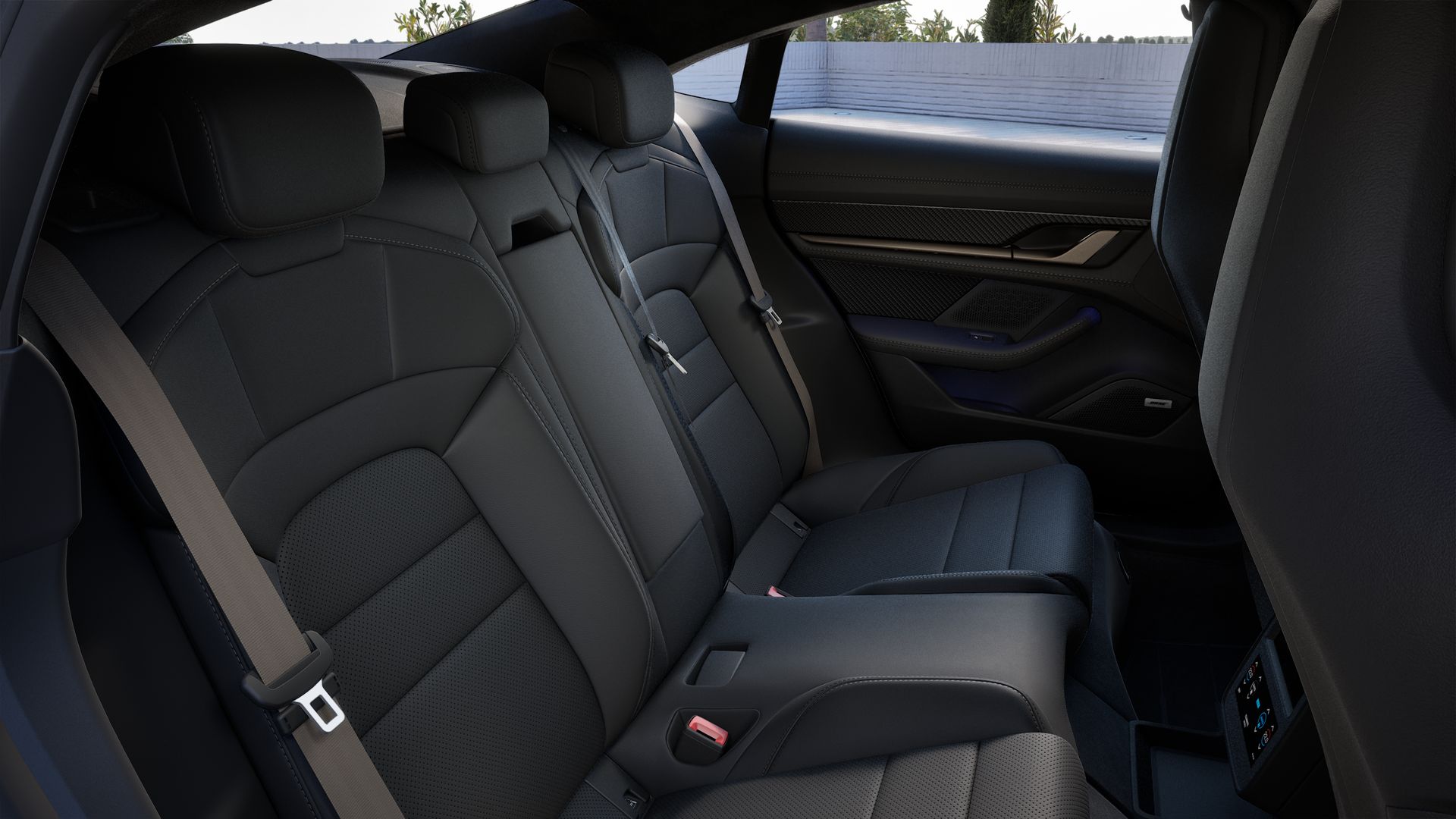 Vista interior de su Taycan Turbo S