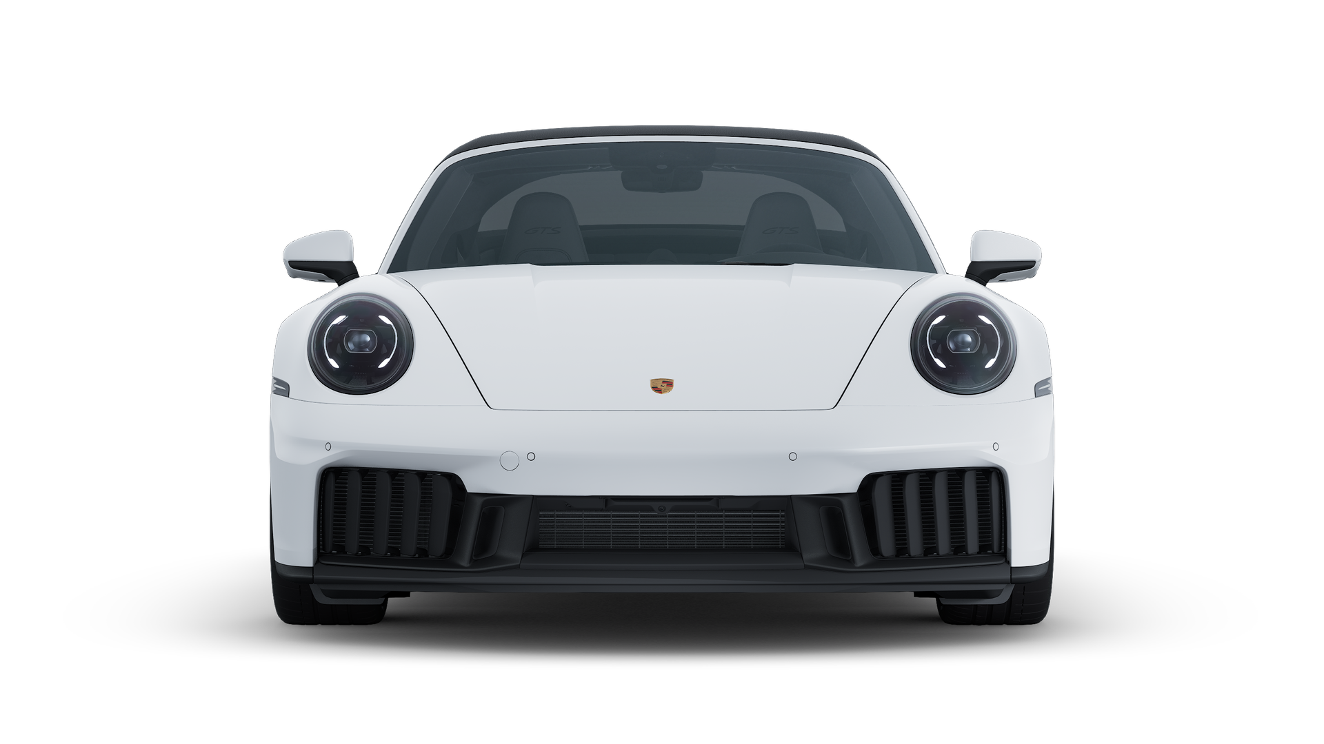 Exterior view of 911 Targa 4 GTS showing the front of the car