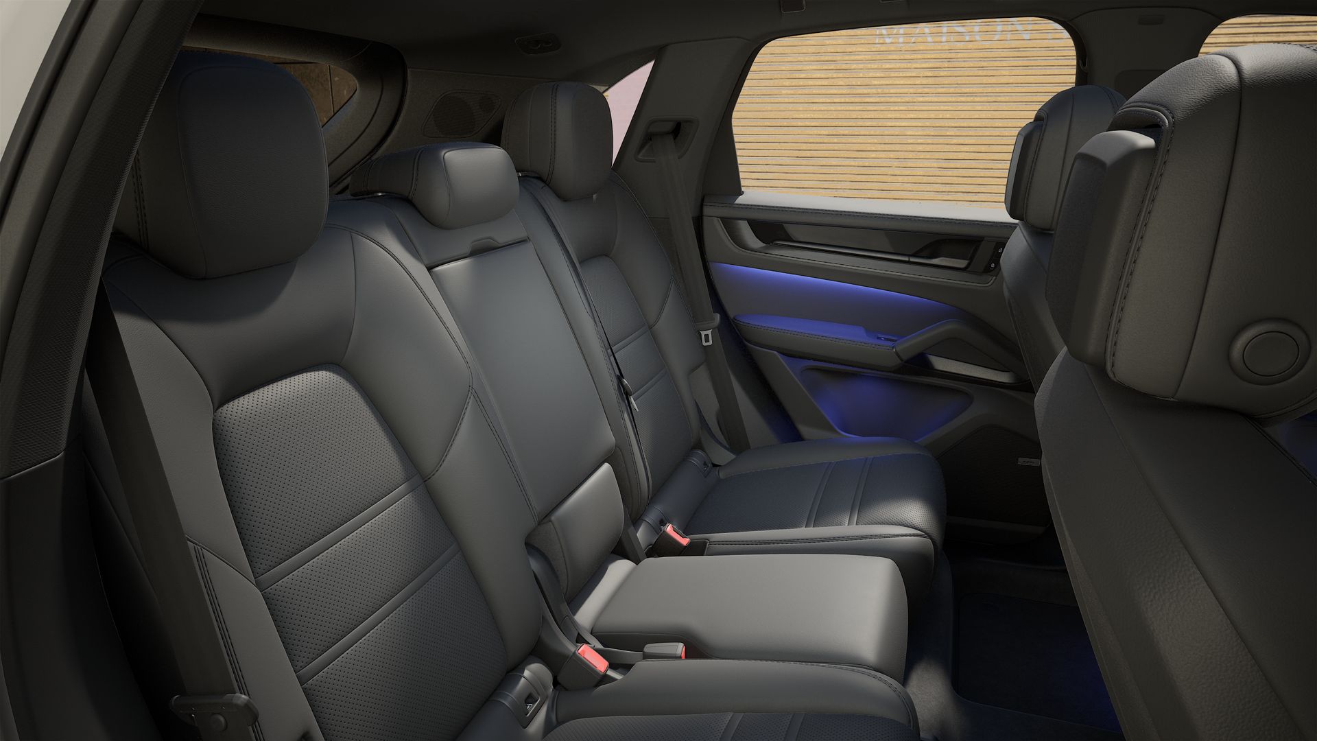 Vista interior do Cayenne E-Hybrid Black Edition