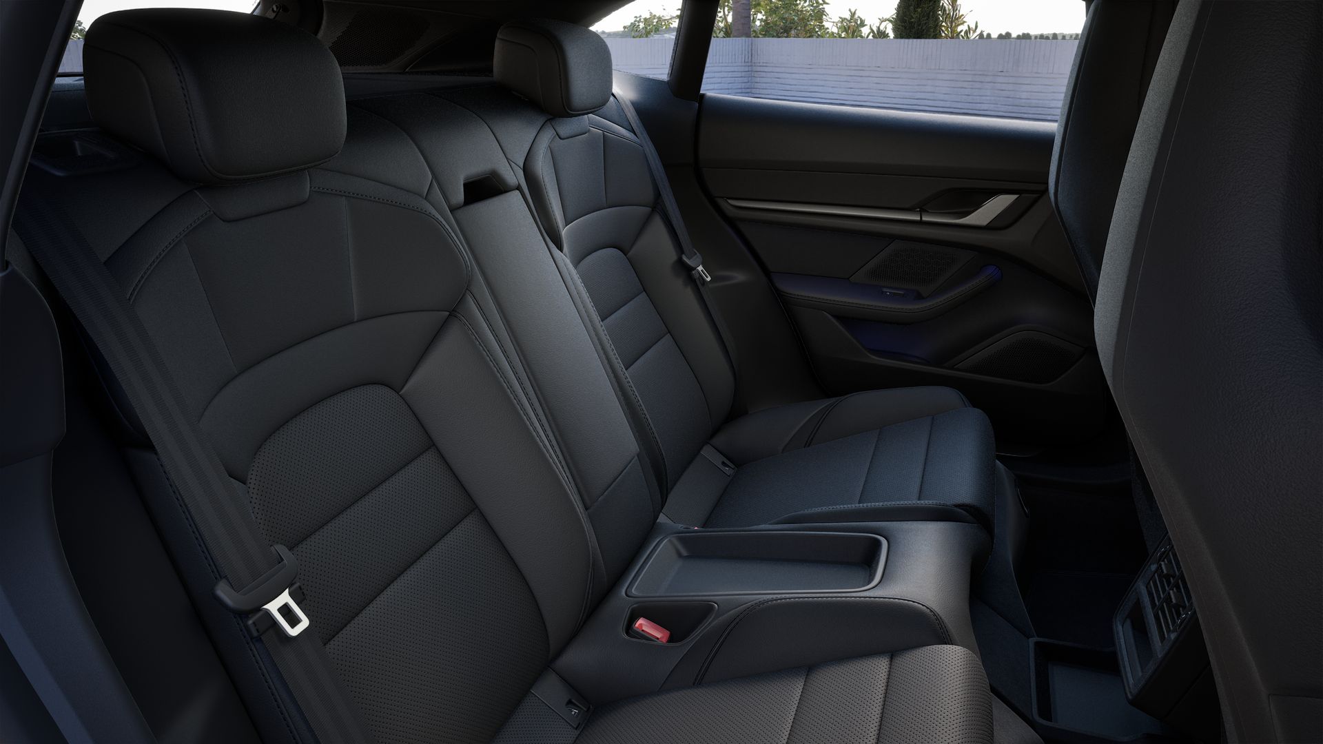 Vista interior do Taycan 4 Cross Turismo