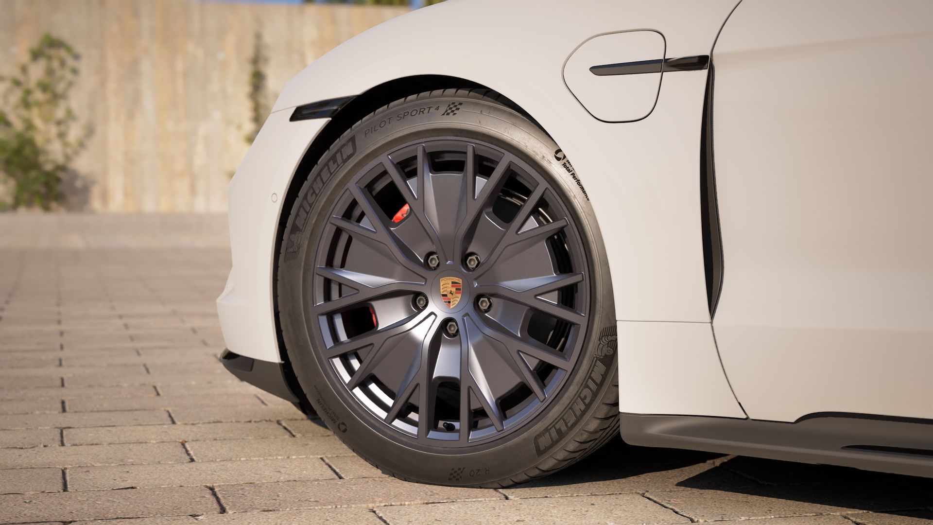 Vista exterior de su Taycan GTS