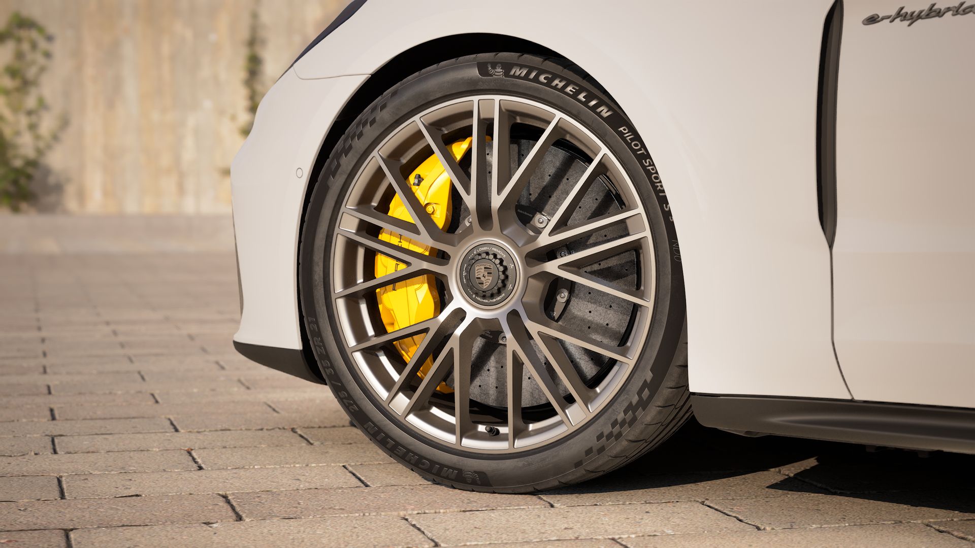 Vista exterior de su Panamera Turbo S E-Hybrid
