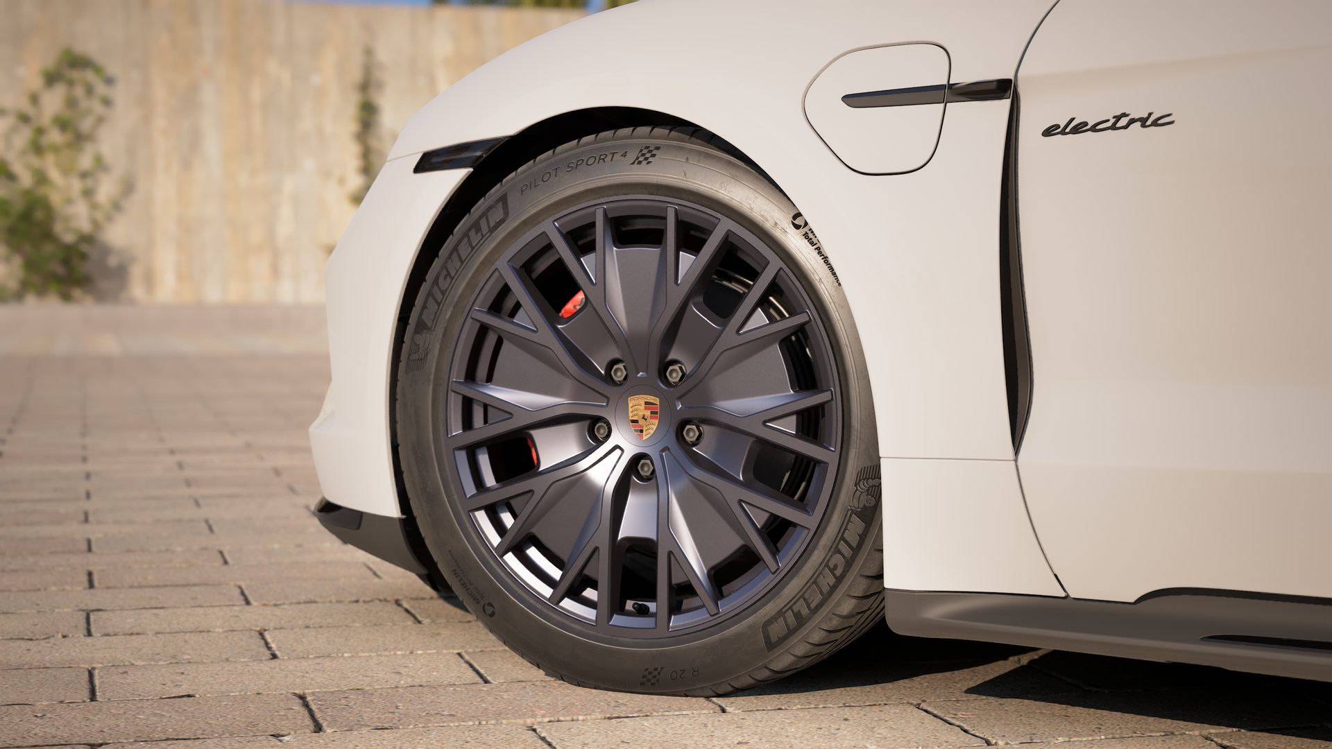 Exterior view of Taycan GTS