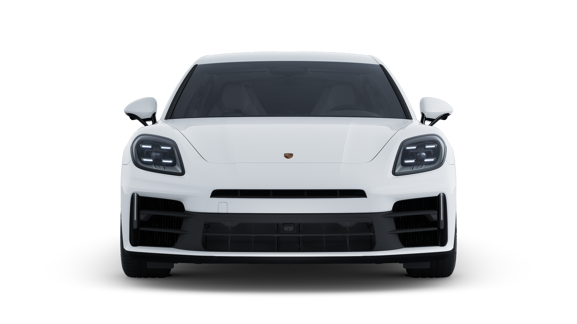 Exterior view of Panamera 4 showing the front of the car