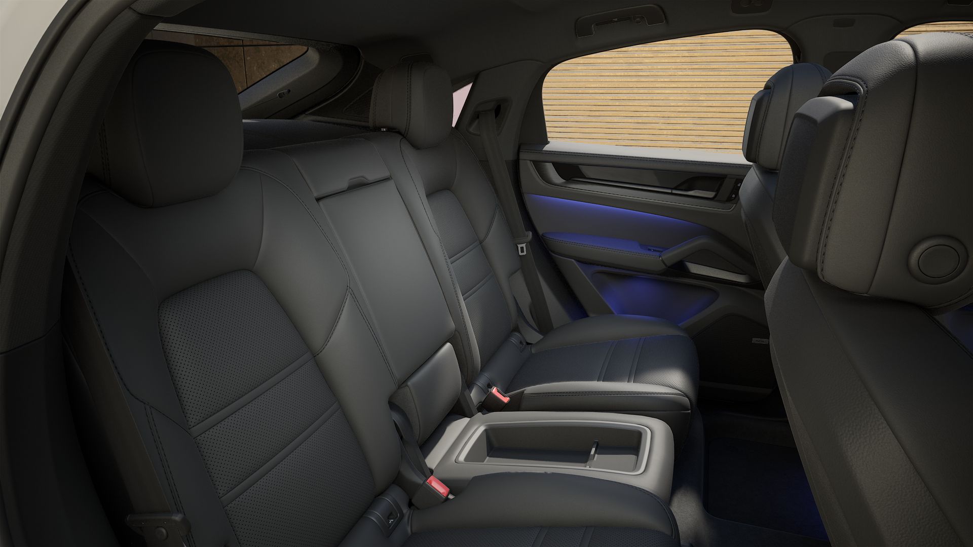 Interiörvy av Cayenne E-Hybrid Coupé Black Edition