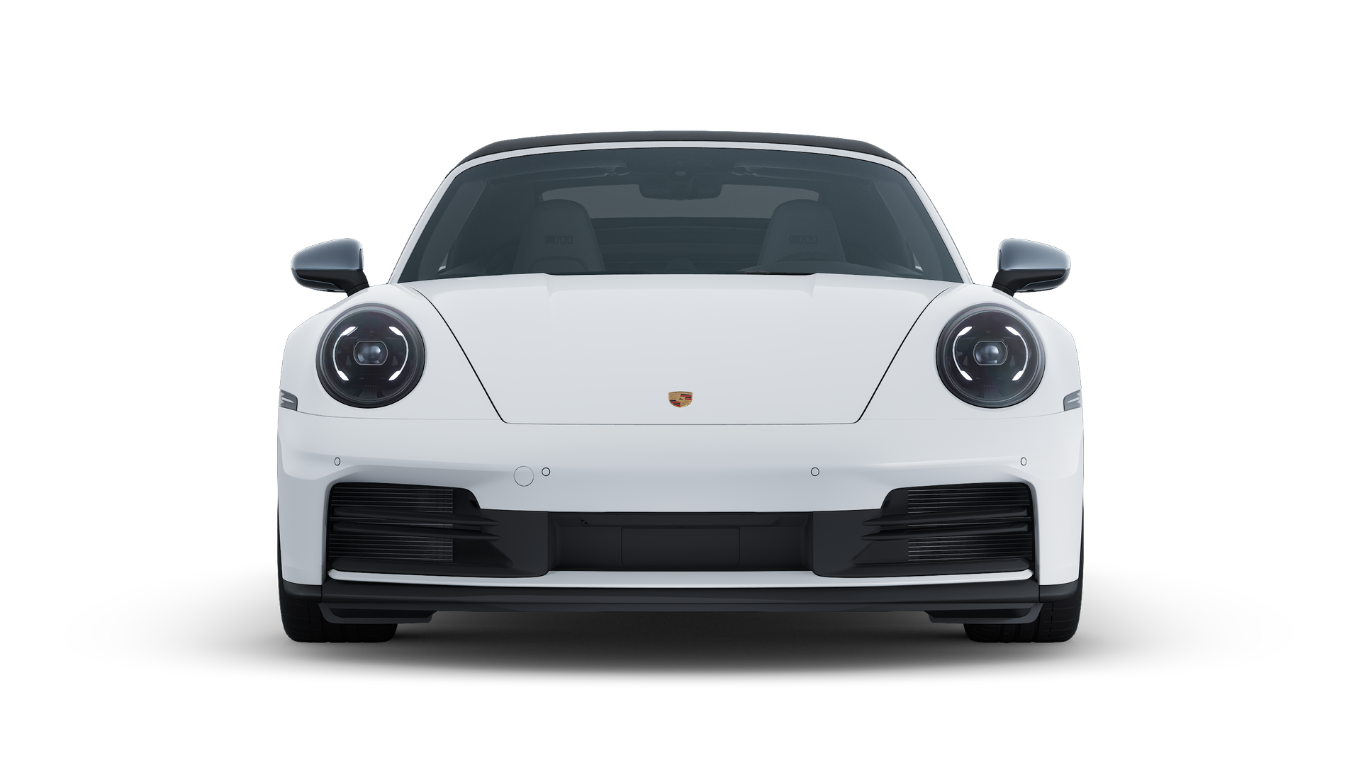 Pohľad zvonku na 911 Carrera T Cabriolet zobrazujúci prednú časť vozidla