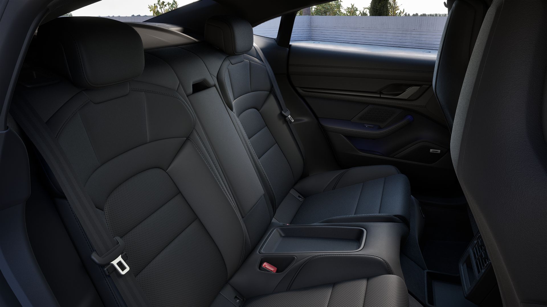 Vue intérieure du Taycan 4S Black Edition