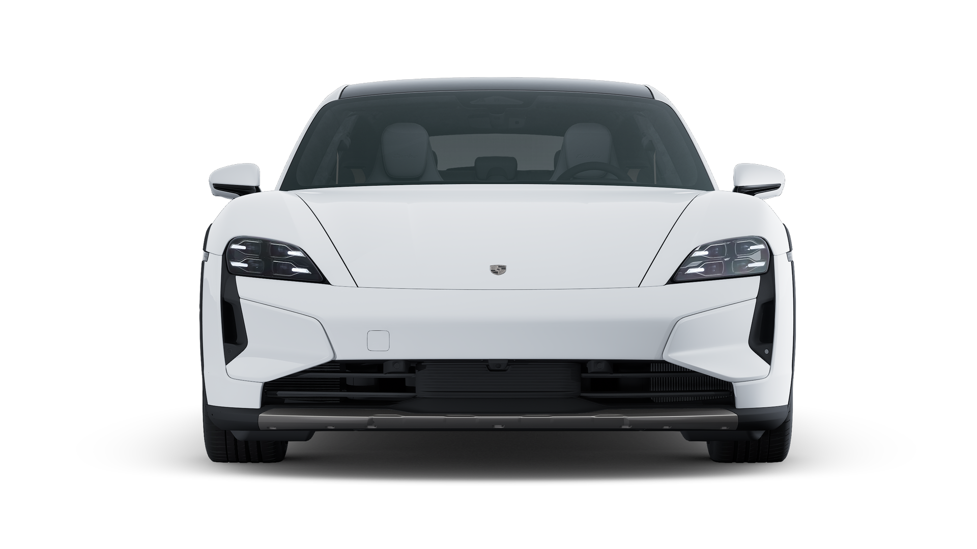 Taycan Turbo Cross Turismo adresinin aracın ön tarafını gösteren dış görünümü