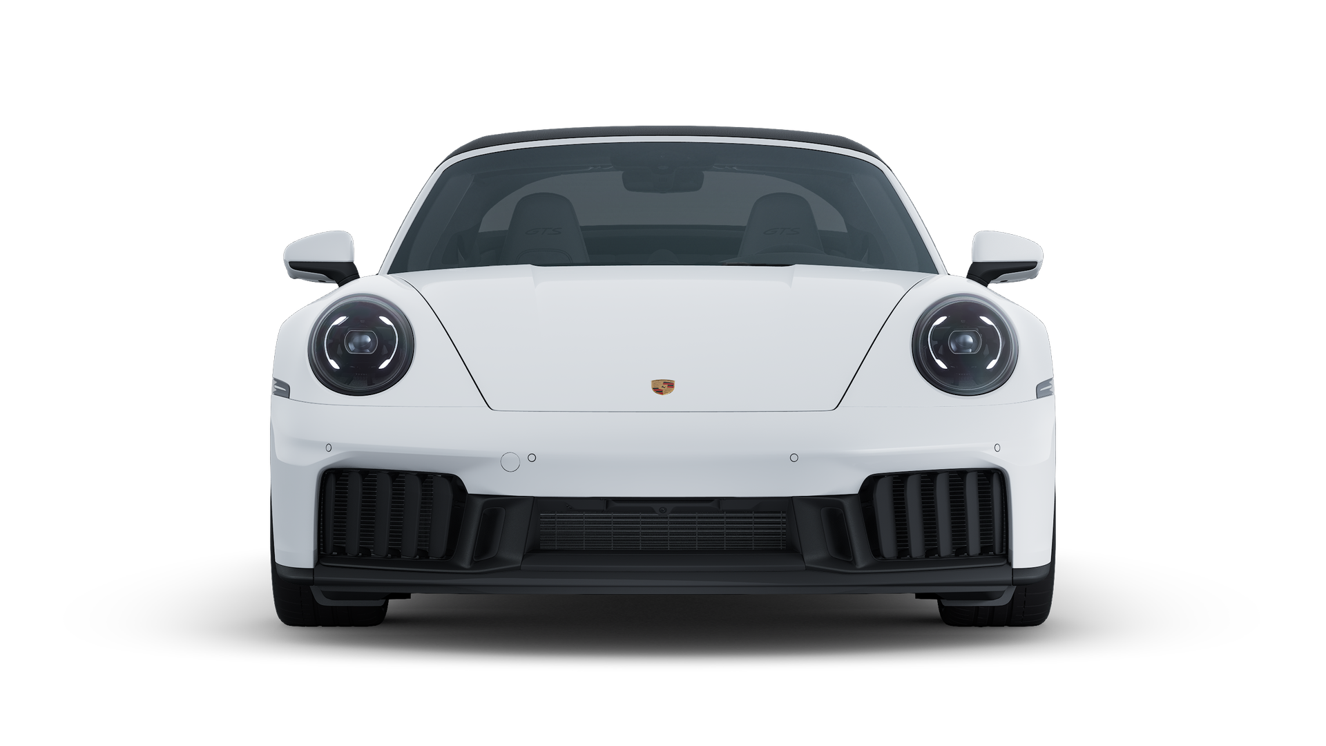 Exterior view of 911 Targa 4 GTS showing the front of the car