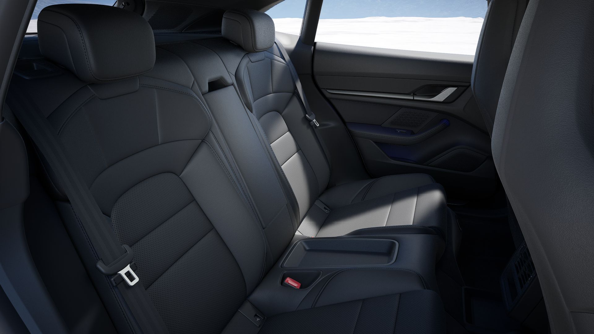 Interior view of Taycan 4 Cross Turismo