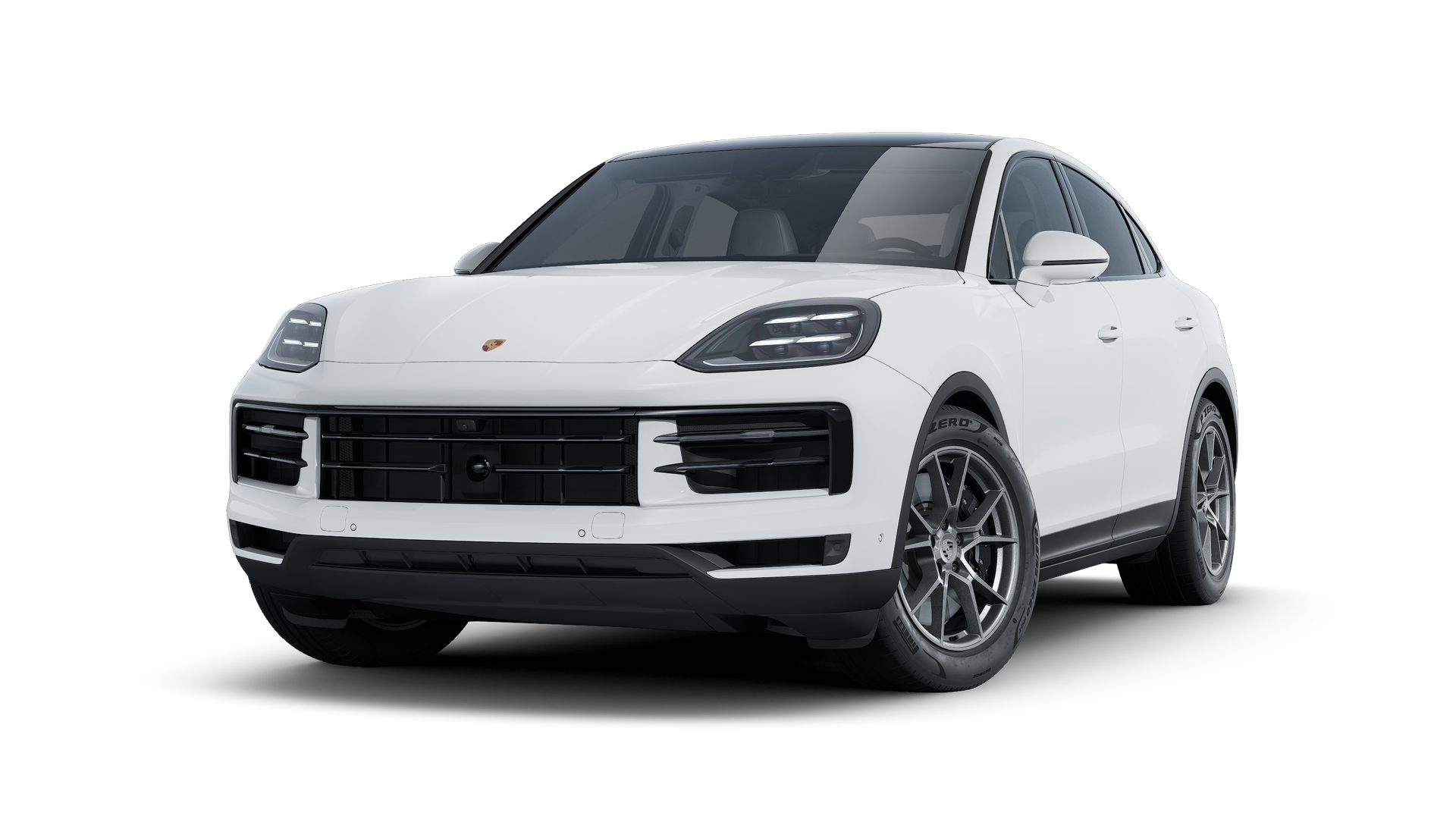 Exterior view of Cayenne S Coupé showing the front and left side of the car
