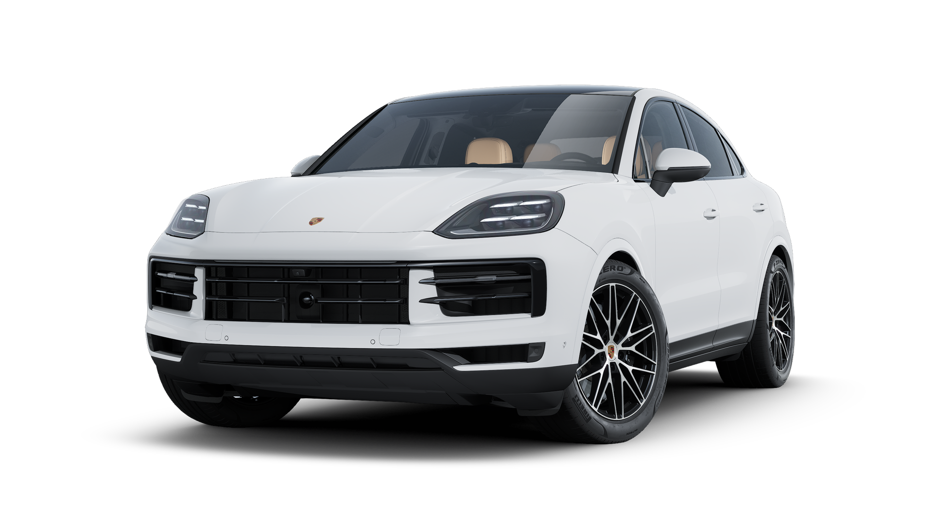 Exterior view of Cayenne S Coupé showing the front and left side of the car