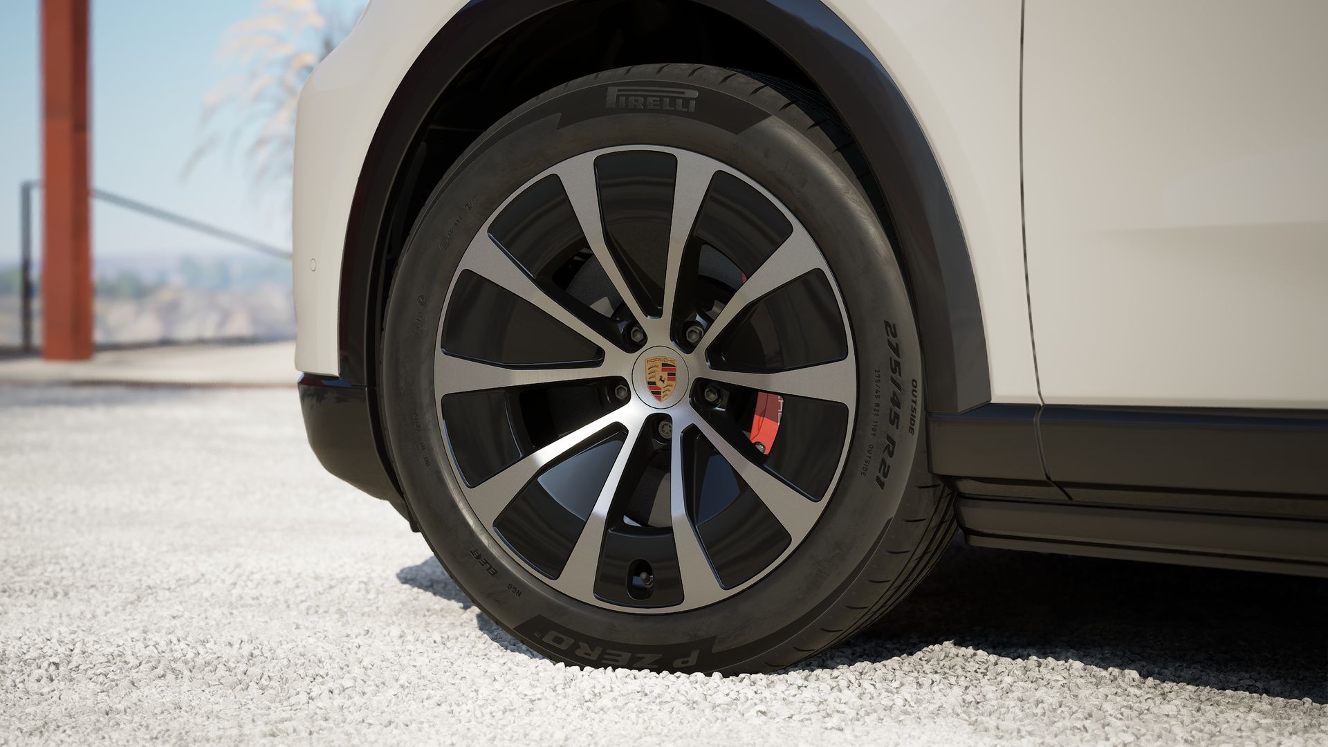 Exterior view of Cayenne S Electric