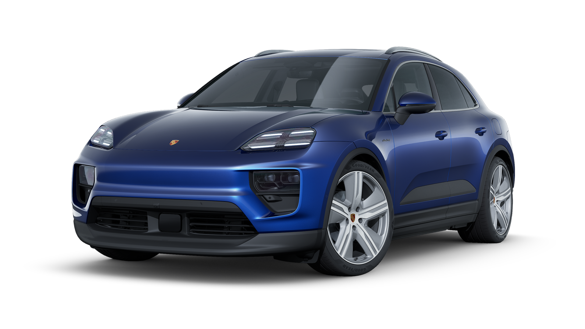Exterior view of Macan 4 showing the front and left side of the car