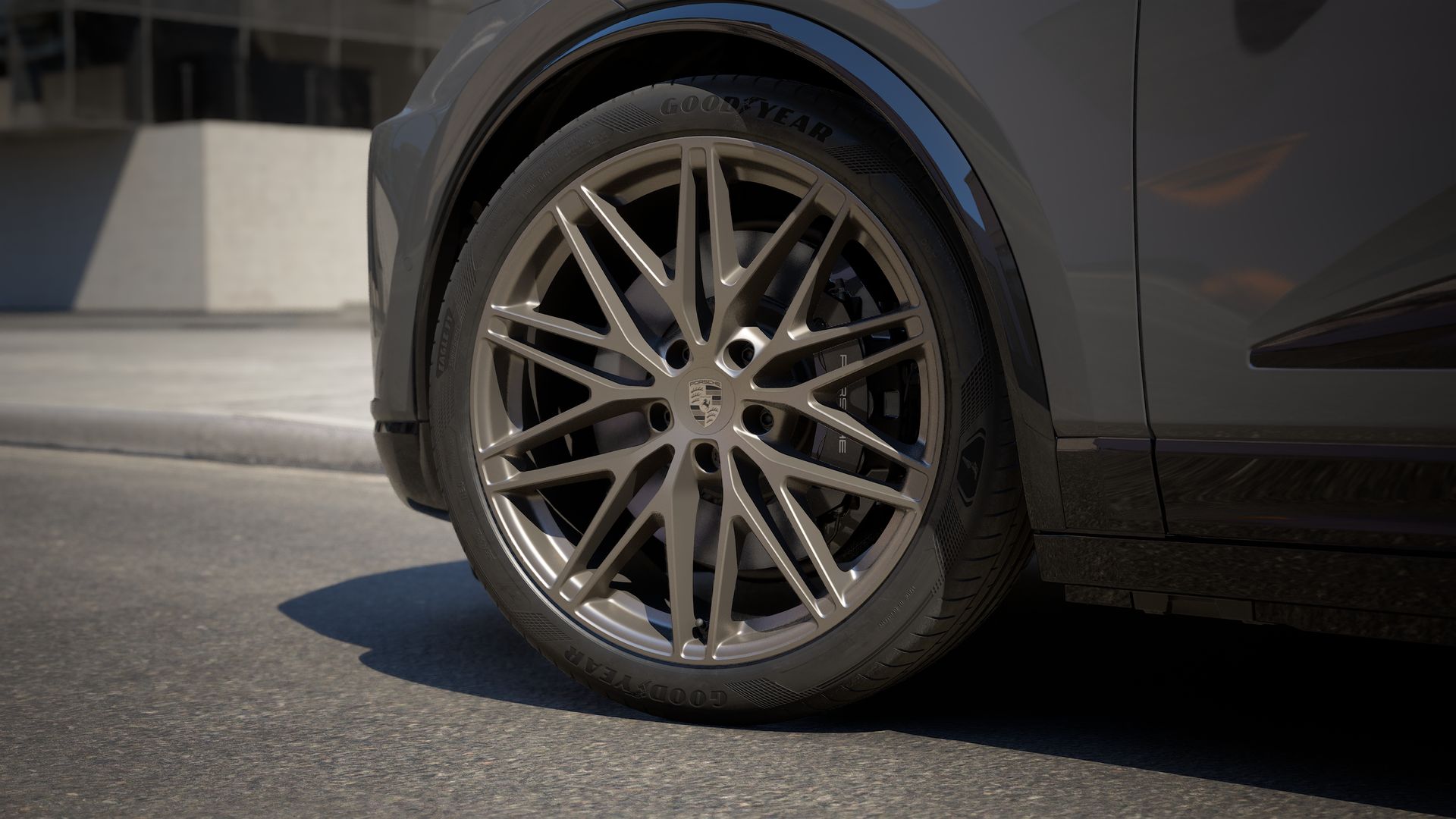 Exterior view of Macan Turbo