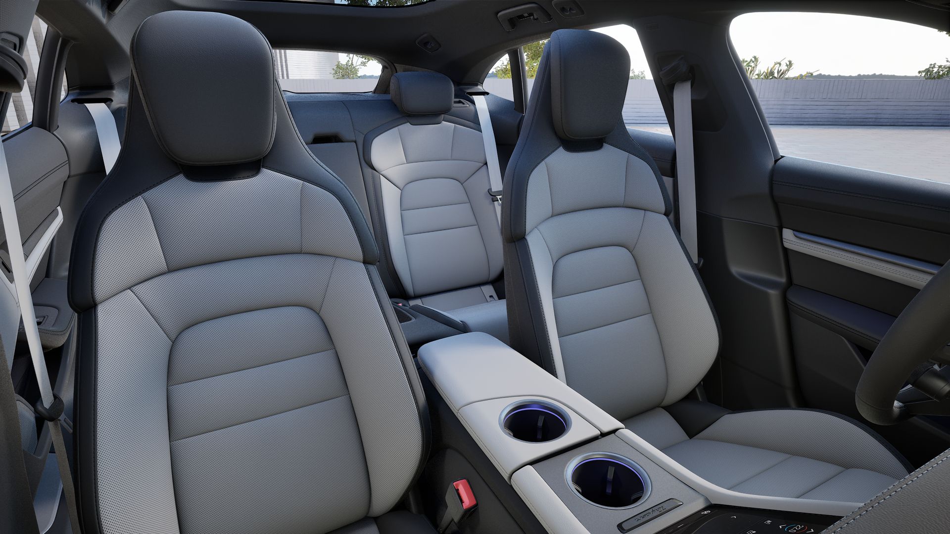 Jet Black Metallic with Black and Chalk Leather Interior - seats