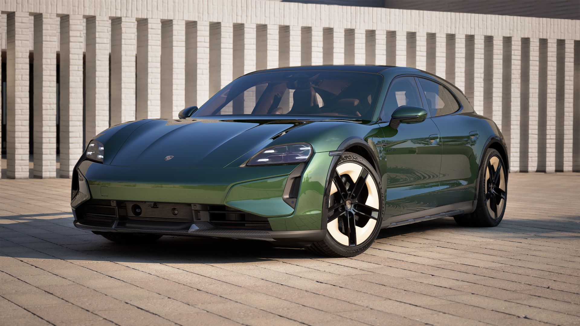 Oak Green Metallic Neo with Truffle Brown Club Leather Interior and Neodyme Accents
