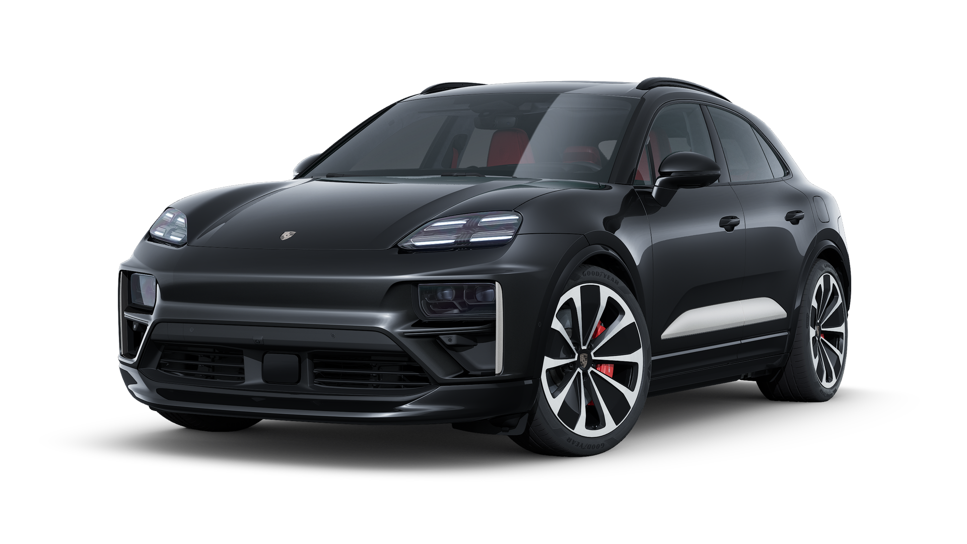 Внешний вид Macan Turbo с изображением передней и левой части автомобиля