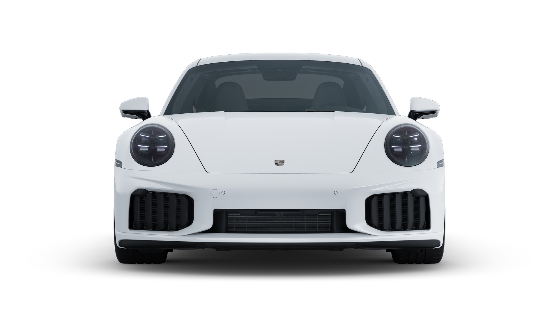 Exterior view of 911 Turbo S showing the front of the car