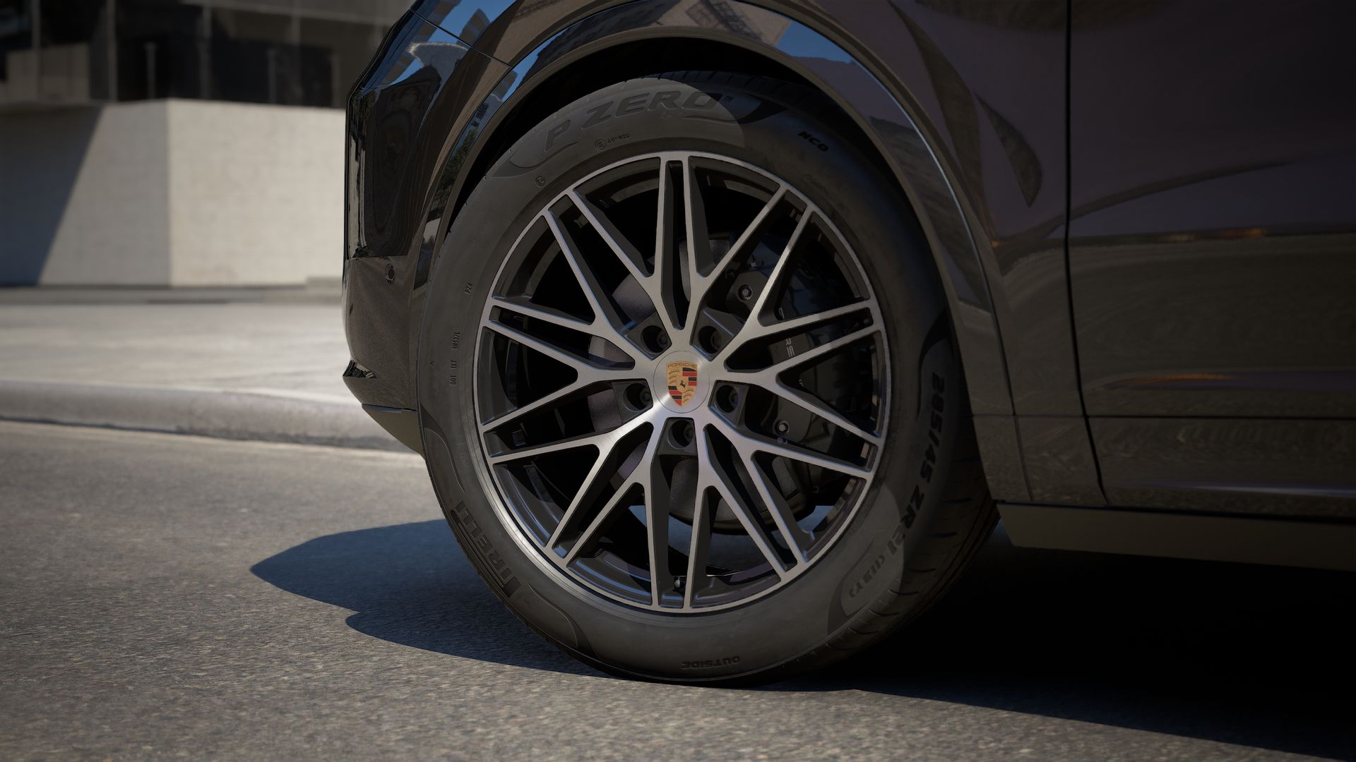 Exterior view of Cayenne Coupé Black Edition