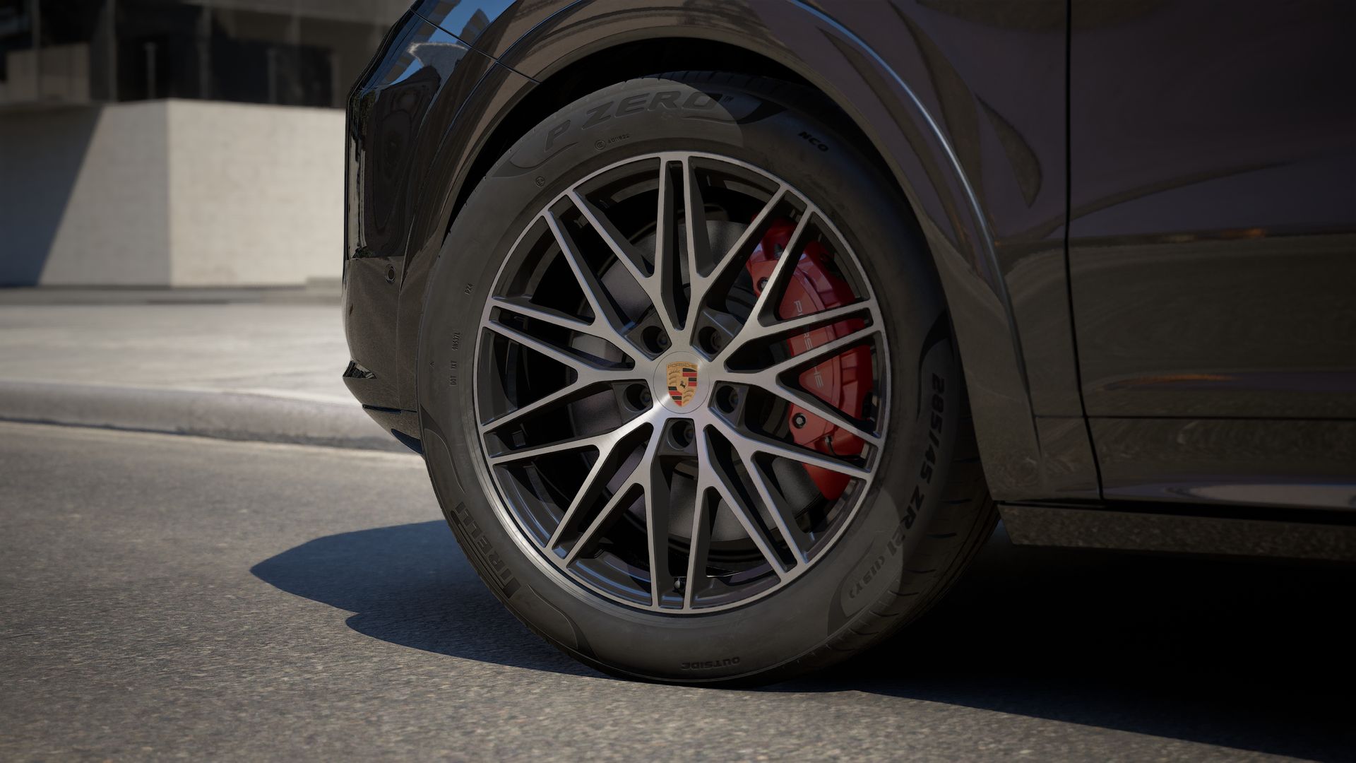 Exterior view of Cayenne S E-Hybrid Coupé Black Edition