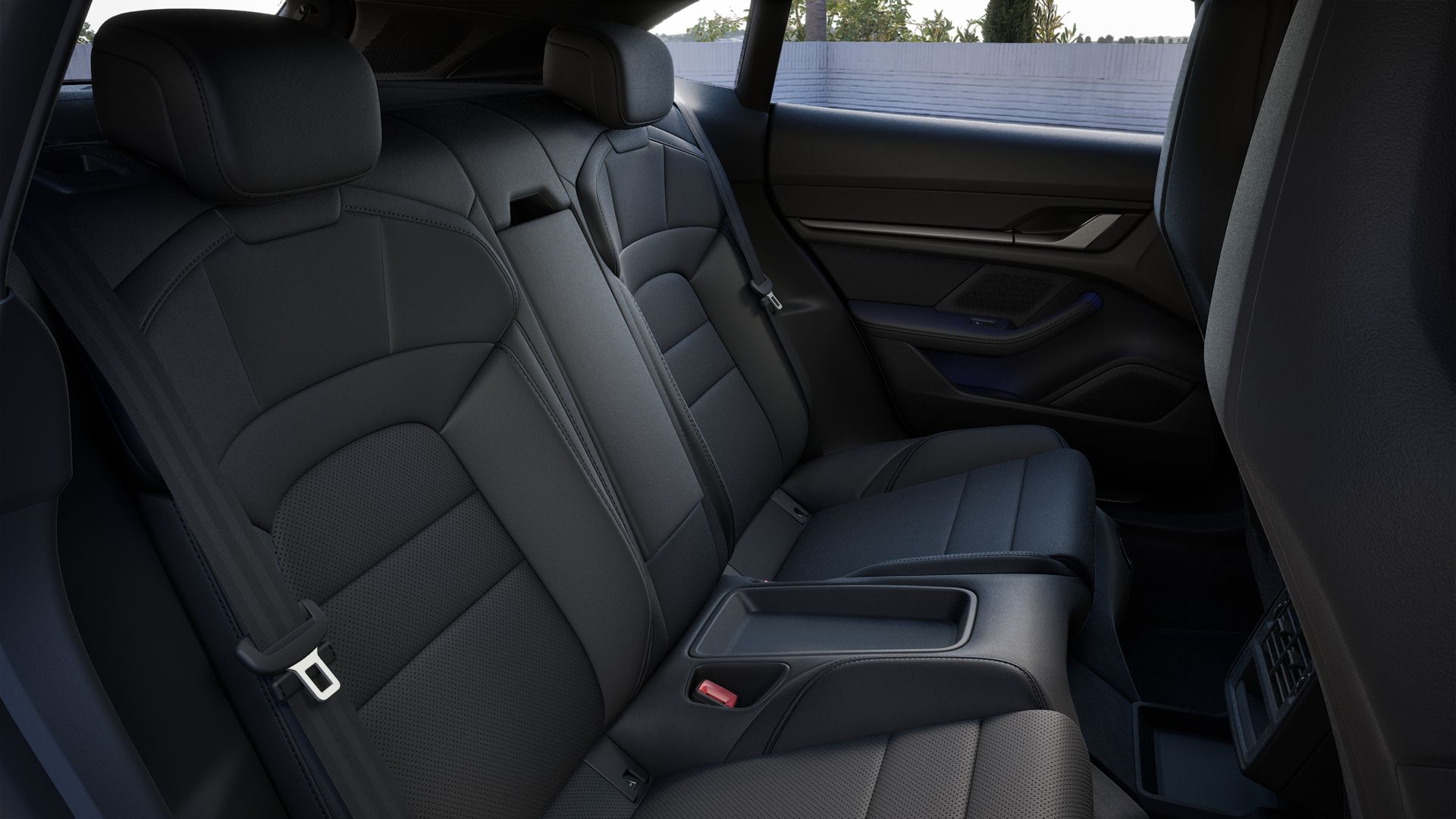 Interior view of Taycan 4S Cross Turismo