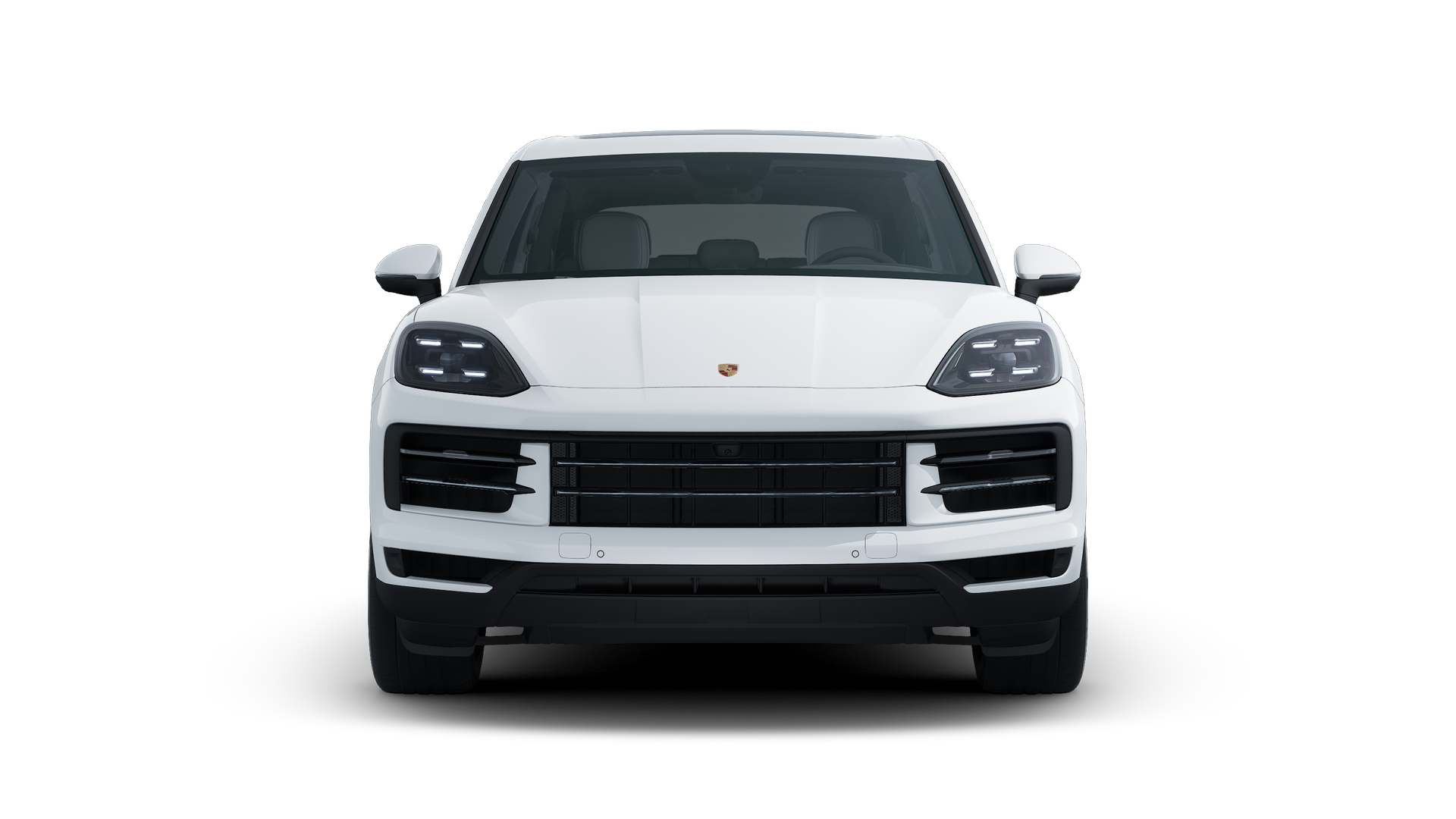 Exterior view of Cayenne S E-Hybrid showing the front of the car