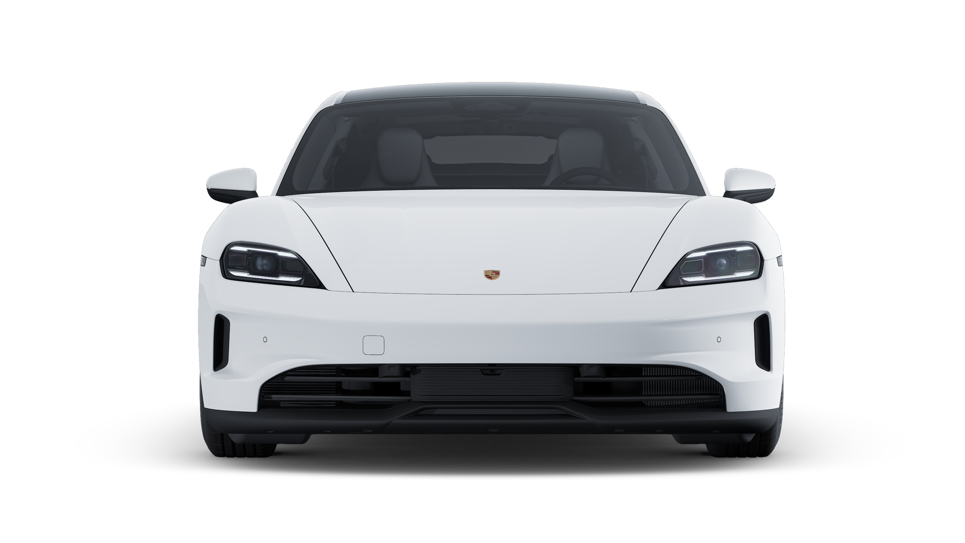 Exterior view of Taycan 4S showing the front of the car