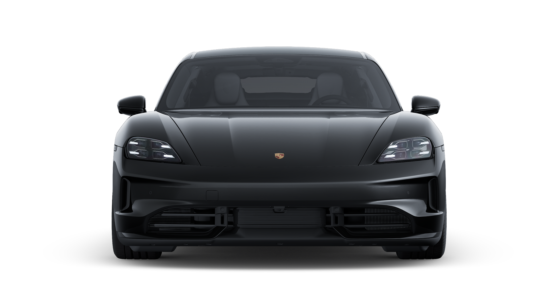 Exterior view of Taycan 4 Black Edition showing the front of the car