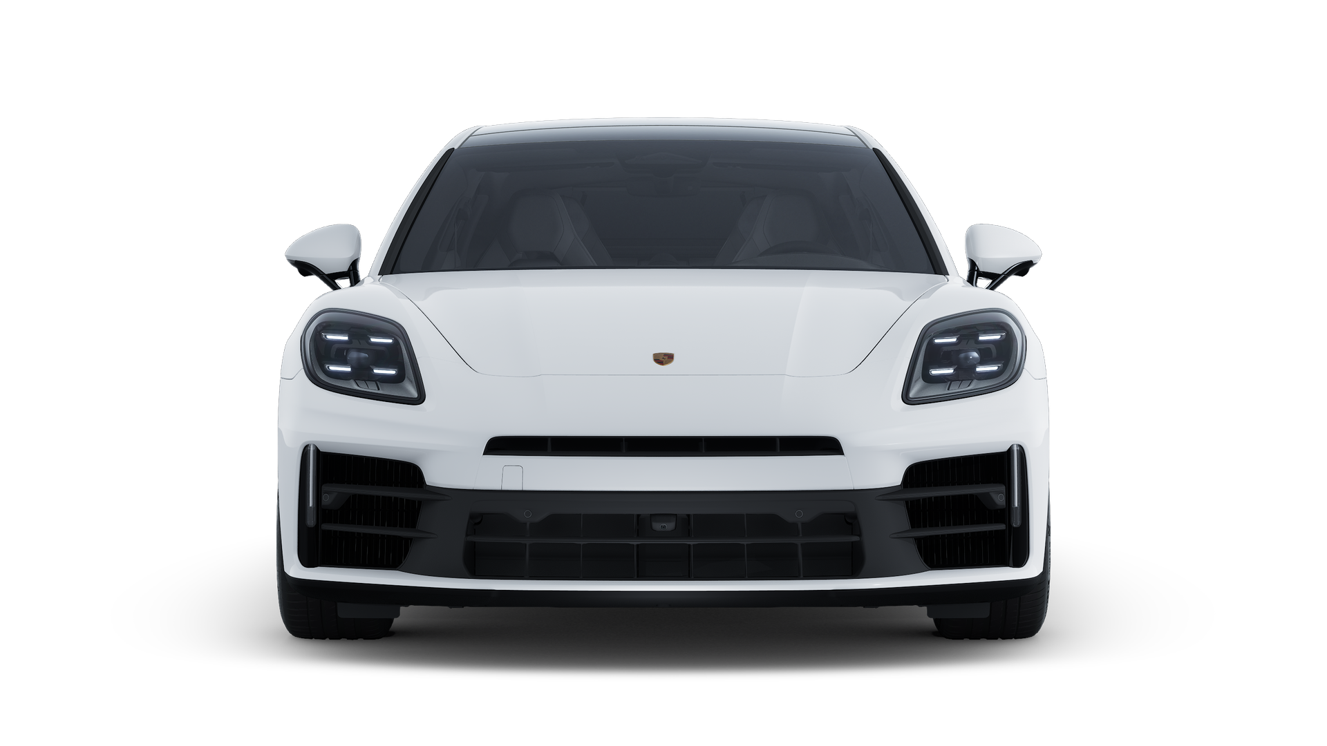 Exterior view of Panamera 4 E-Hybrid Executive showing the front of the car