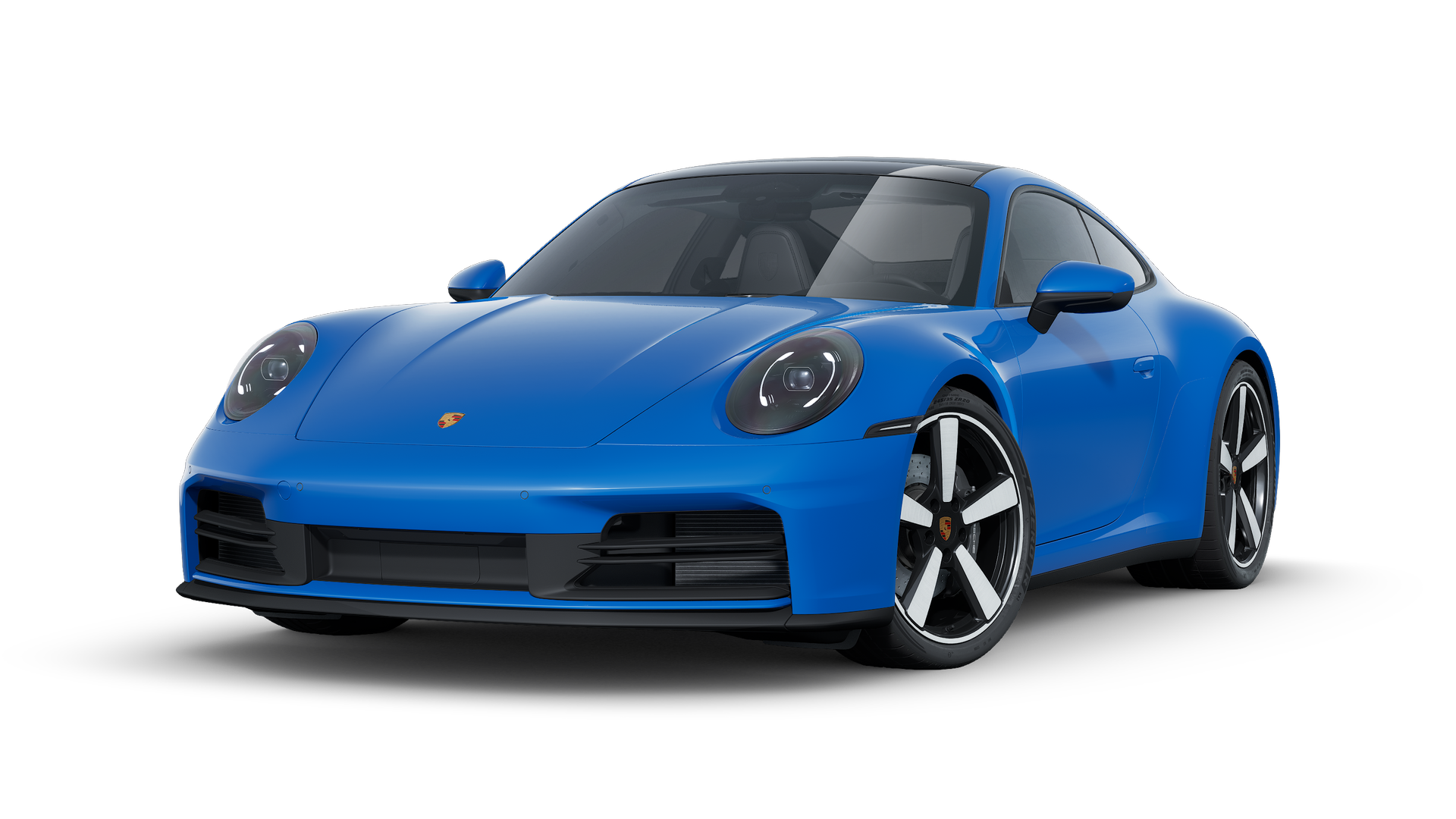 Exterior view of 911 Carrera showing the front and left side of the car